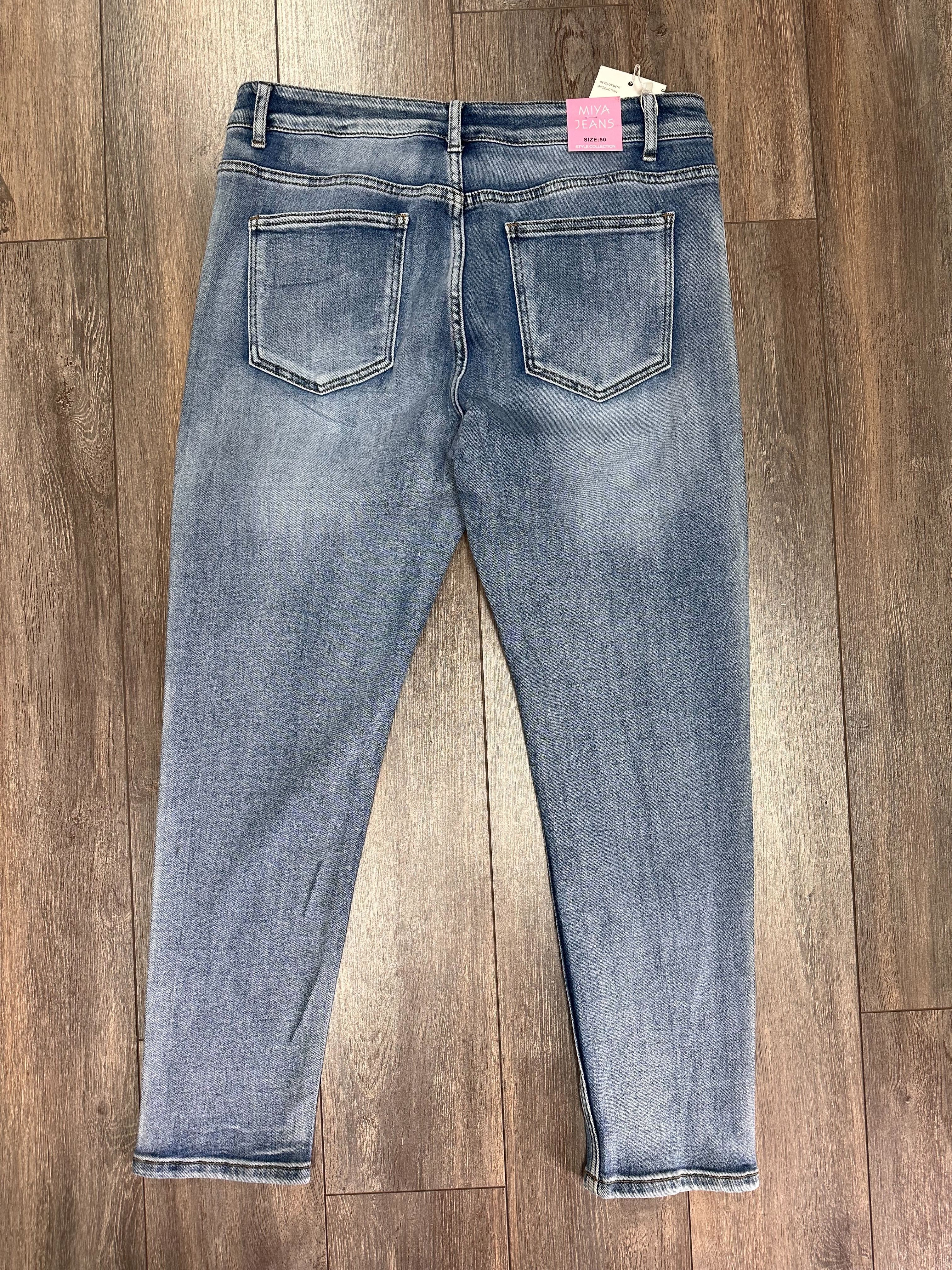 Nouveauté jeans avec brillants printemps/été 2024-BOUTIQUE SYLBELLE
