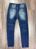 Nouveauté jeans avec fleurs noires