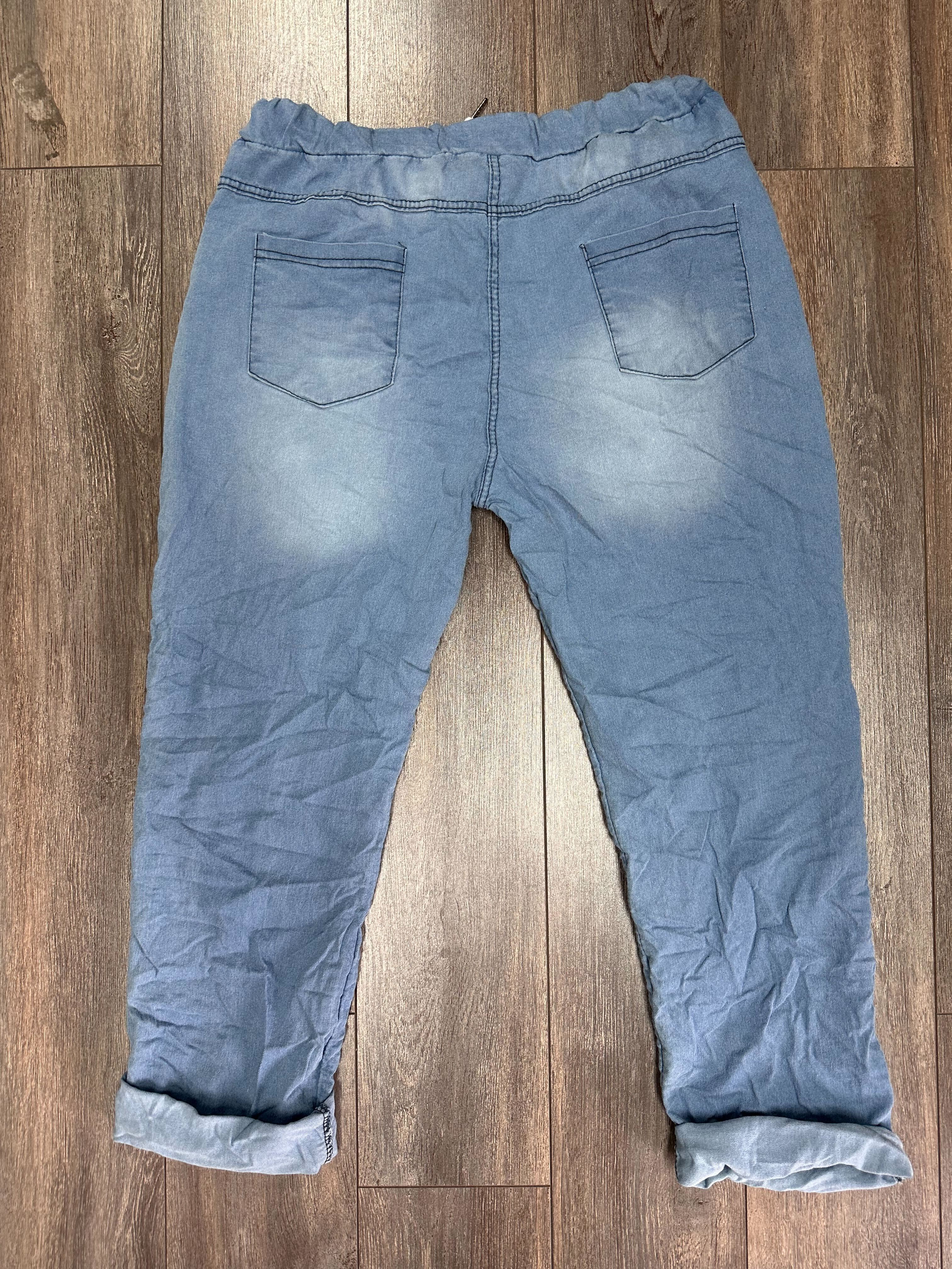 Nouveauté jeans en tencel avec paillettes - BOUTIQUE SYLBELLE