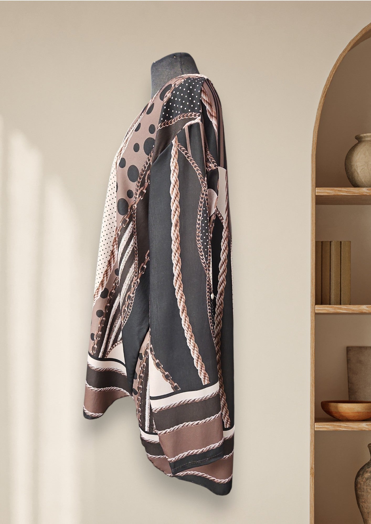 Chandail/tunique à motif de cordes et chaînes