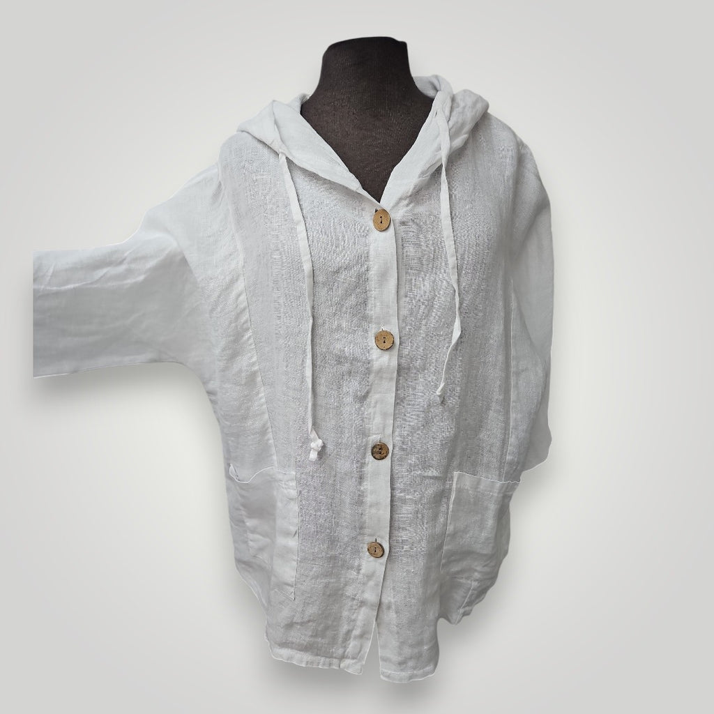 Blouse 100% Lin (Hoodie)