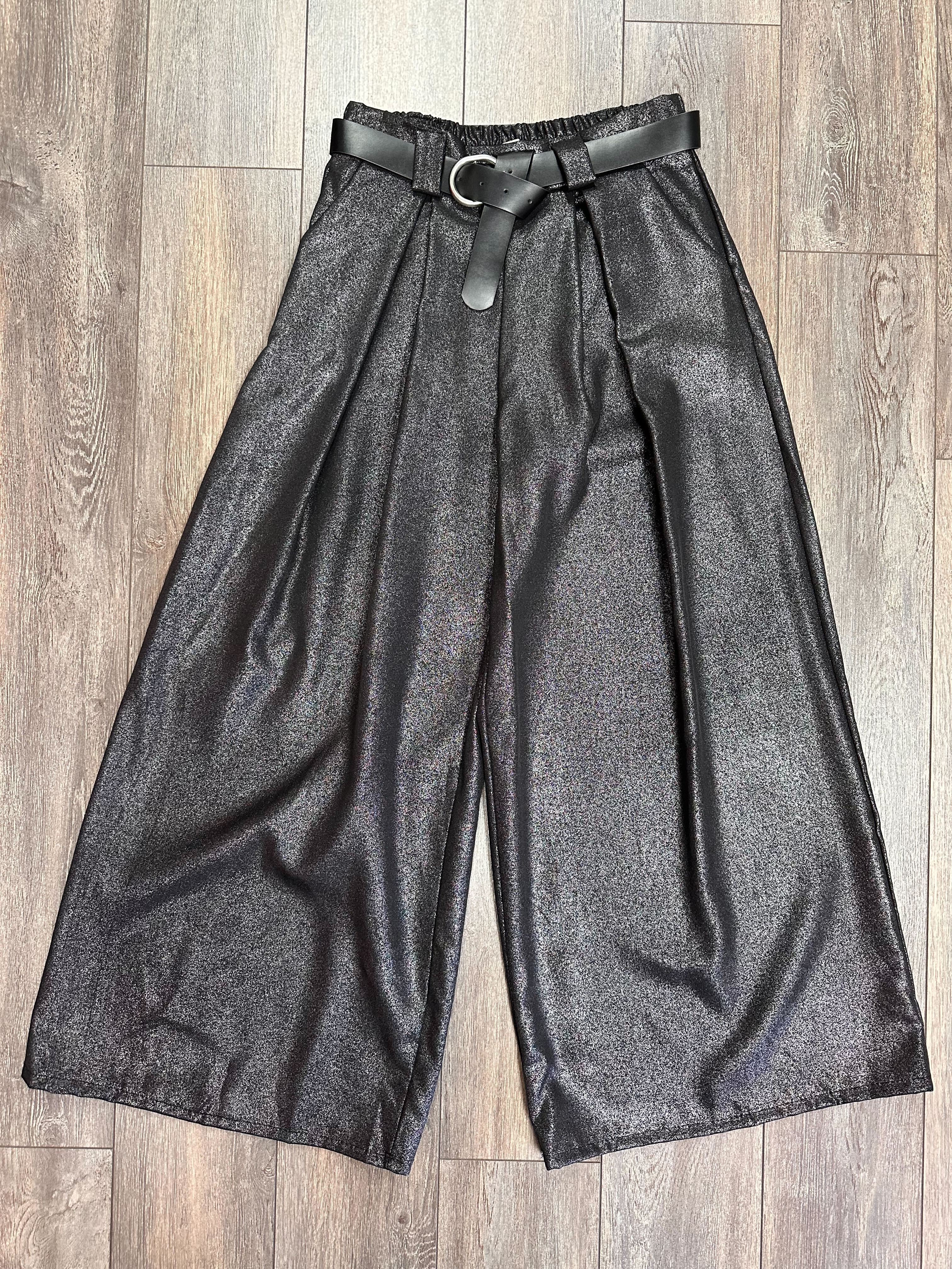 Nouveauté pantalon scintillant avec ceinture automne/hiver 2024-2025- BOUTIQUE SYLBELLE