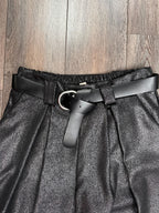 Nouveauté pantalon scintillant avec ceinture automne/hiver 2024-2025- BOUTIQUE SYLBELLE