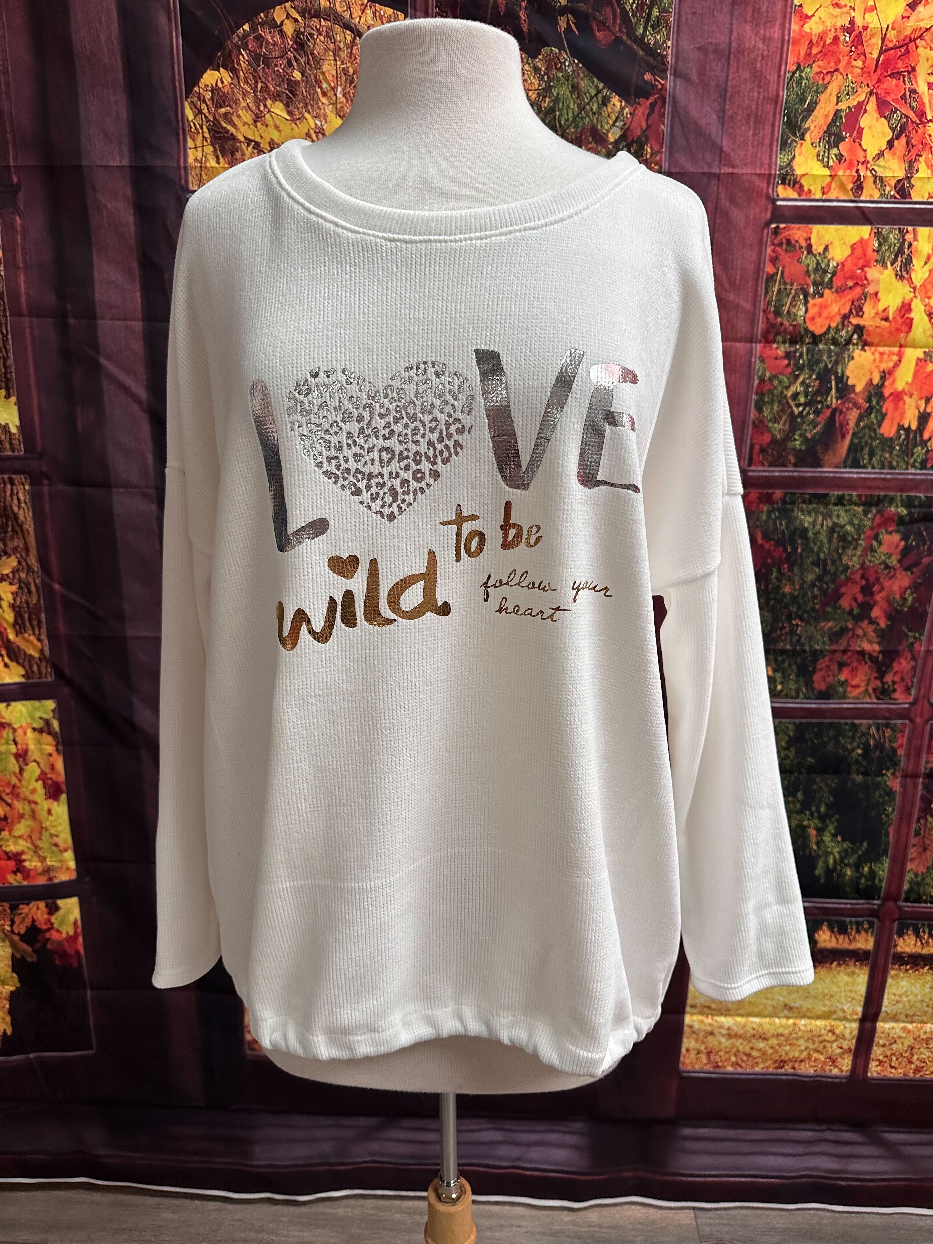 Nouveauté chandail love to be wild automne/hiver 2024-2025- BOUTIQUE SYLBELLE