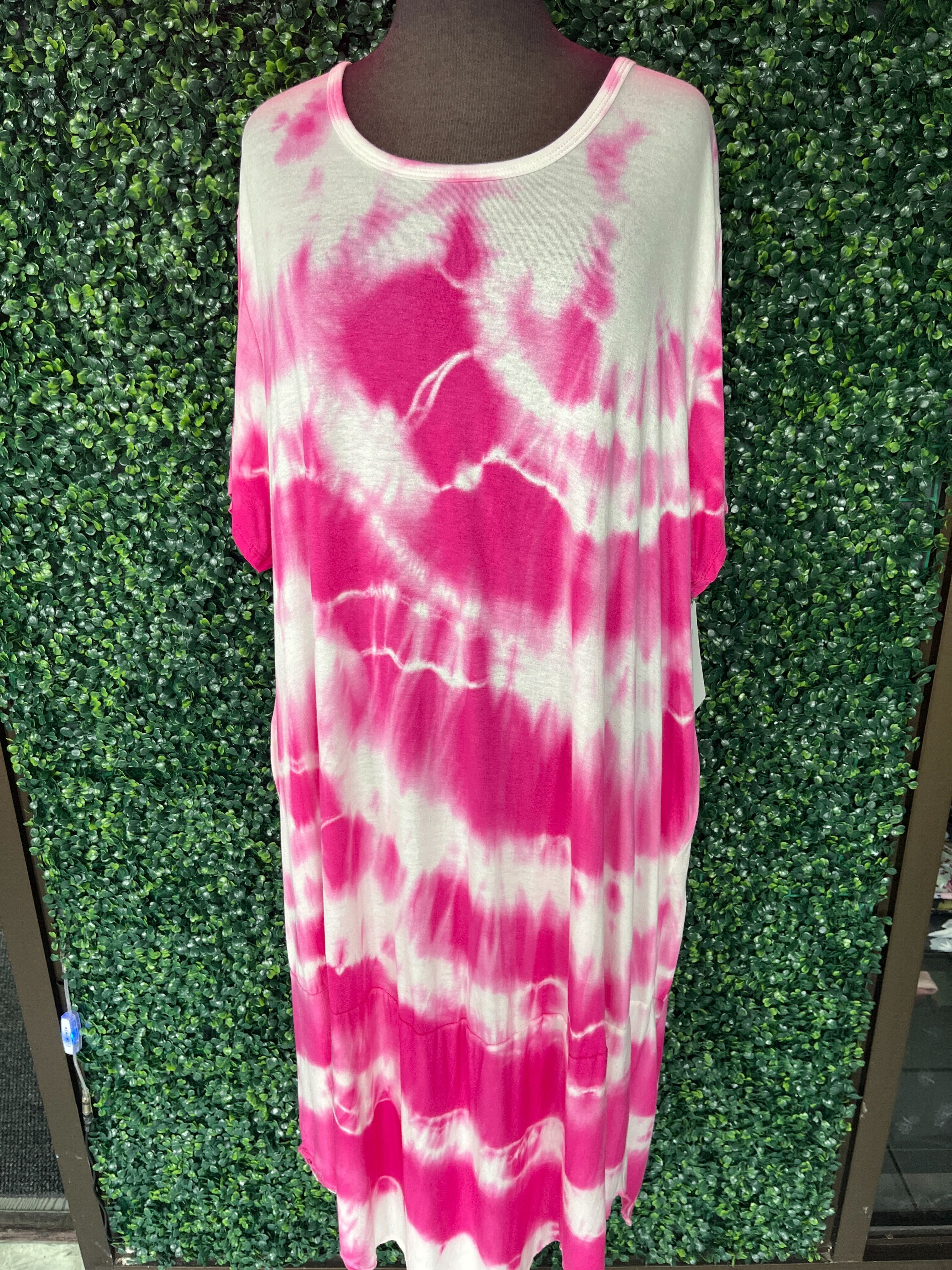Robe effet tie-dye
