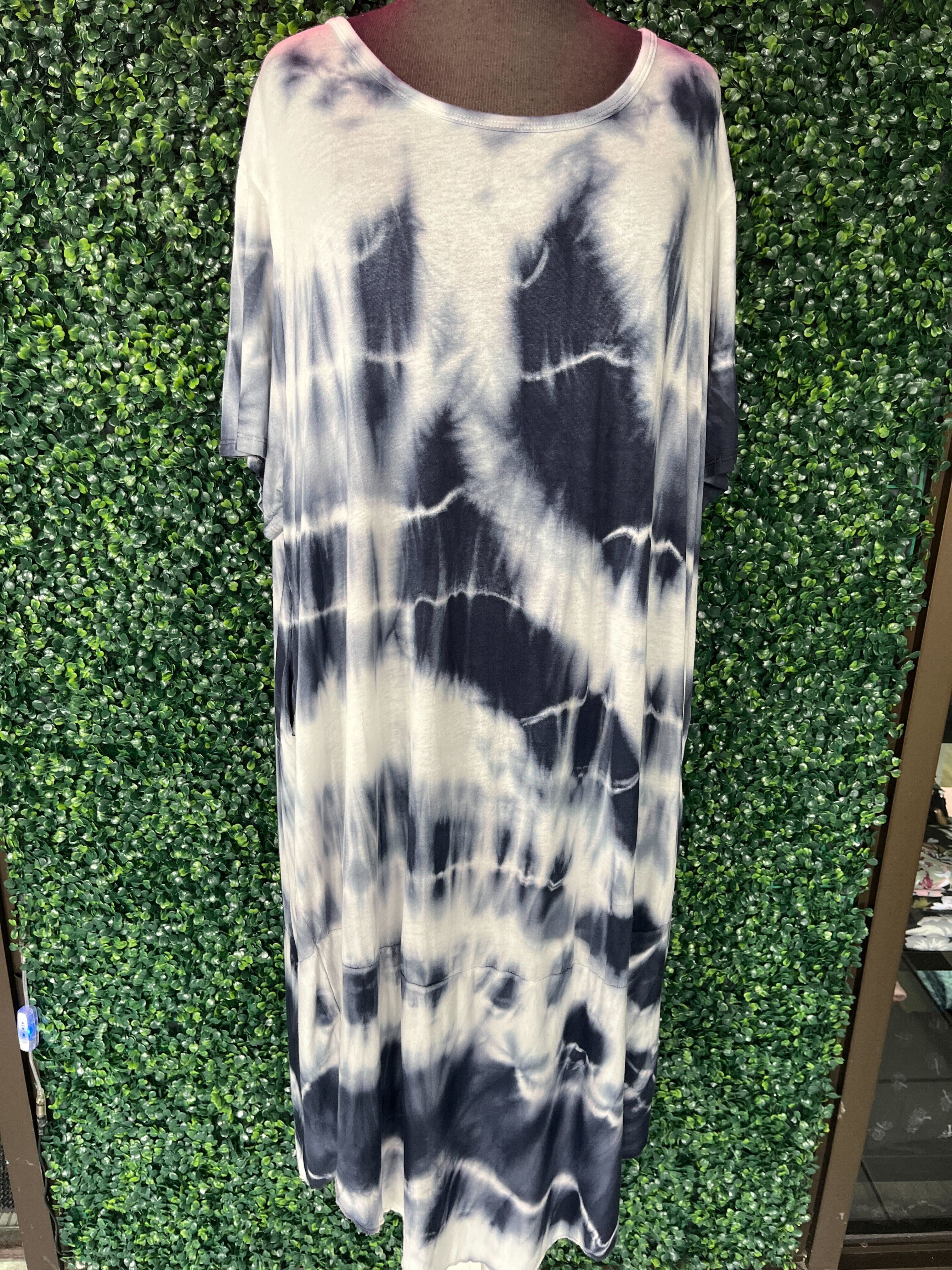 Robe effet tie-dye