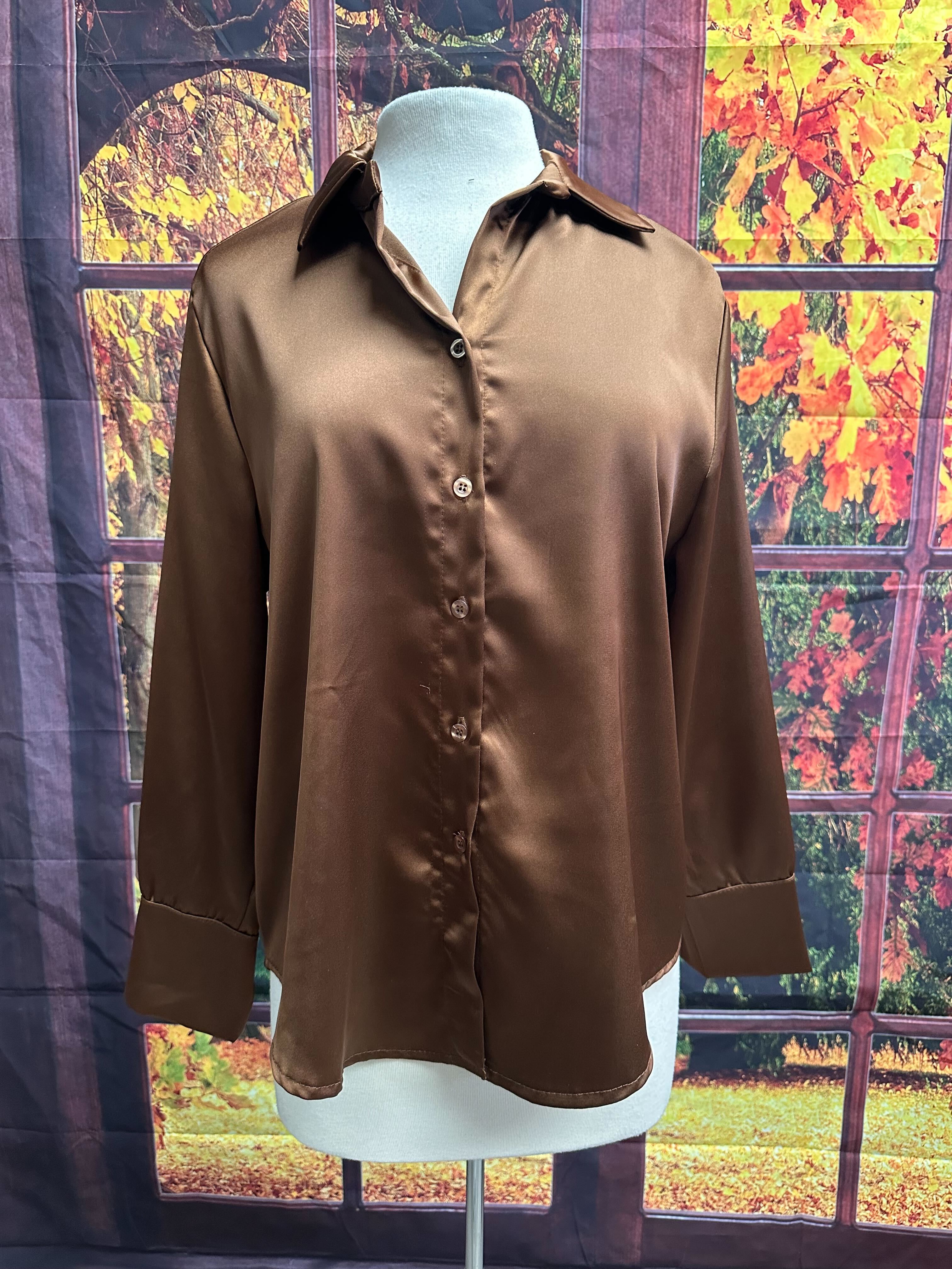 Nouveauté blouse en satin automne/hiver 2024-2025- BOUTIQUE SYLBELLE