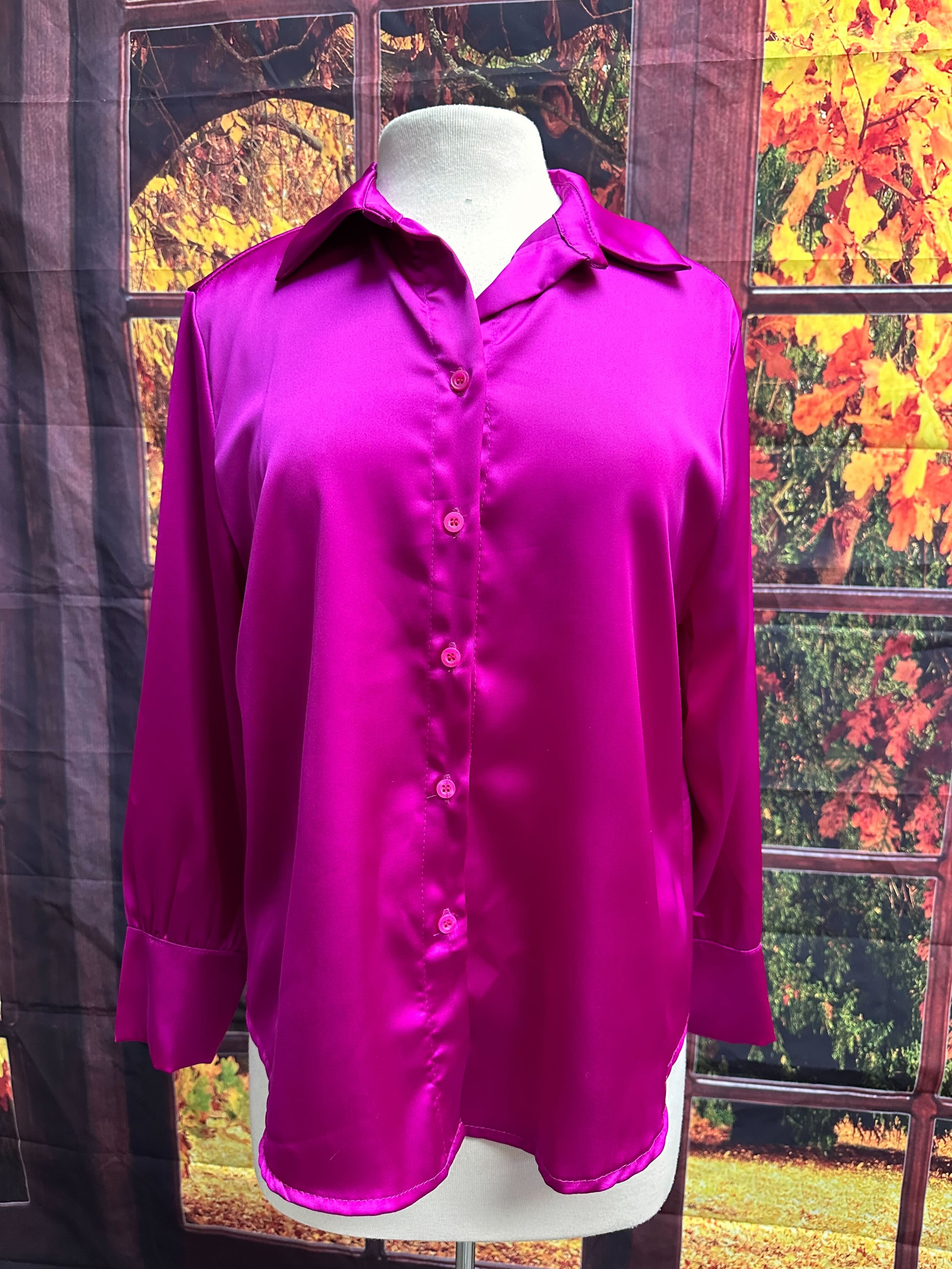 Nouveauté blouse en satin automne/hiver 2024-2025- BOUTIQUE SYLBELLE