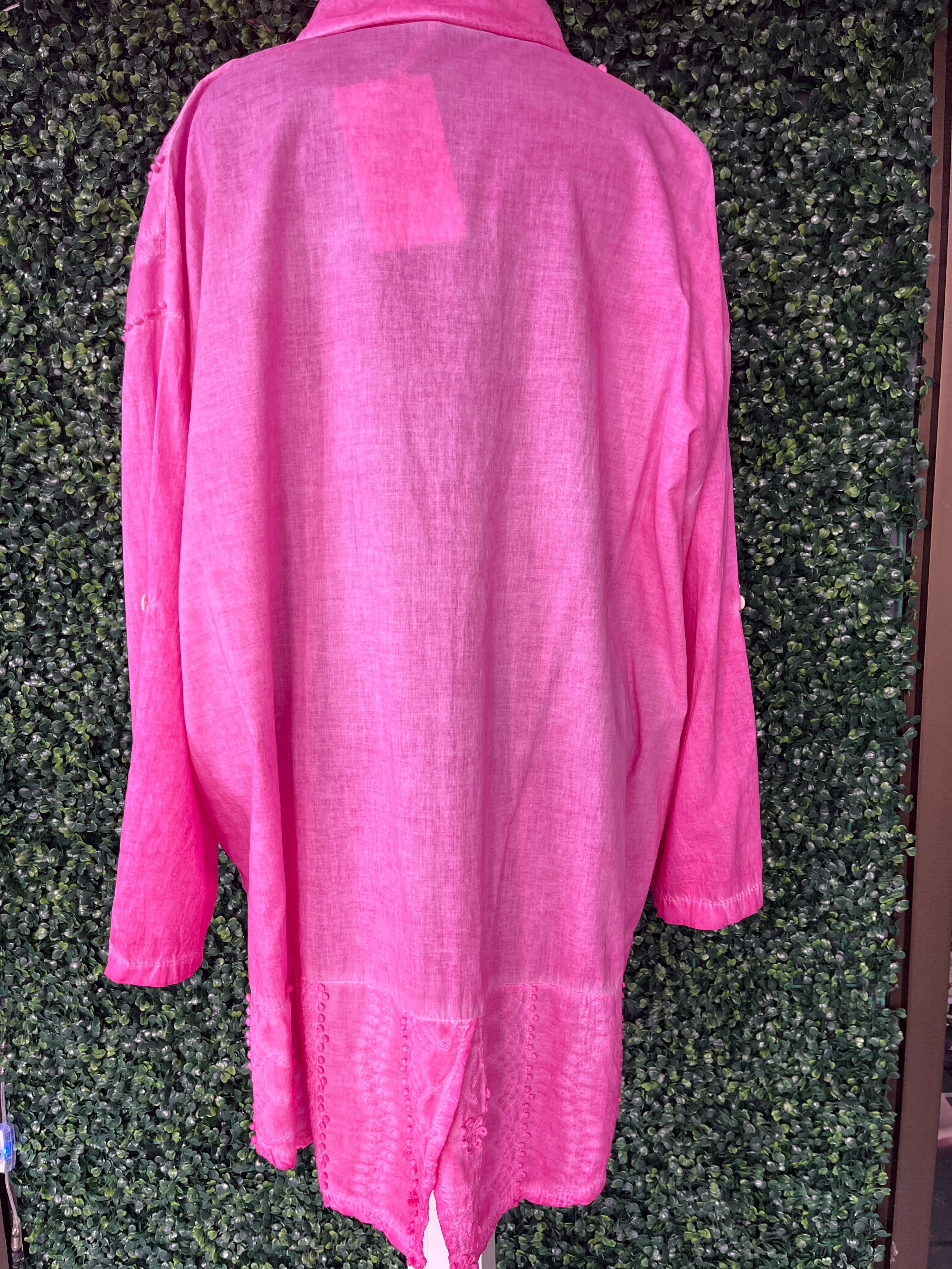 Chemise motif de fleurs
