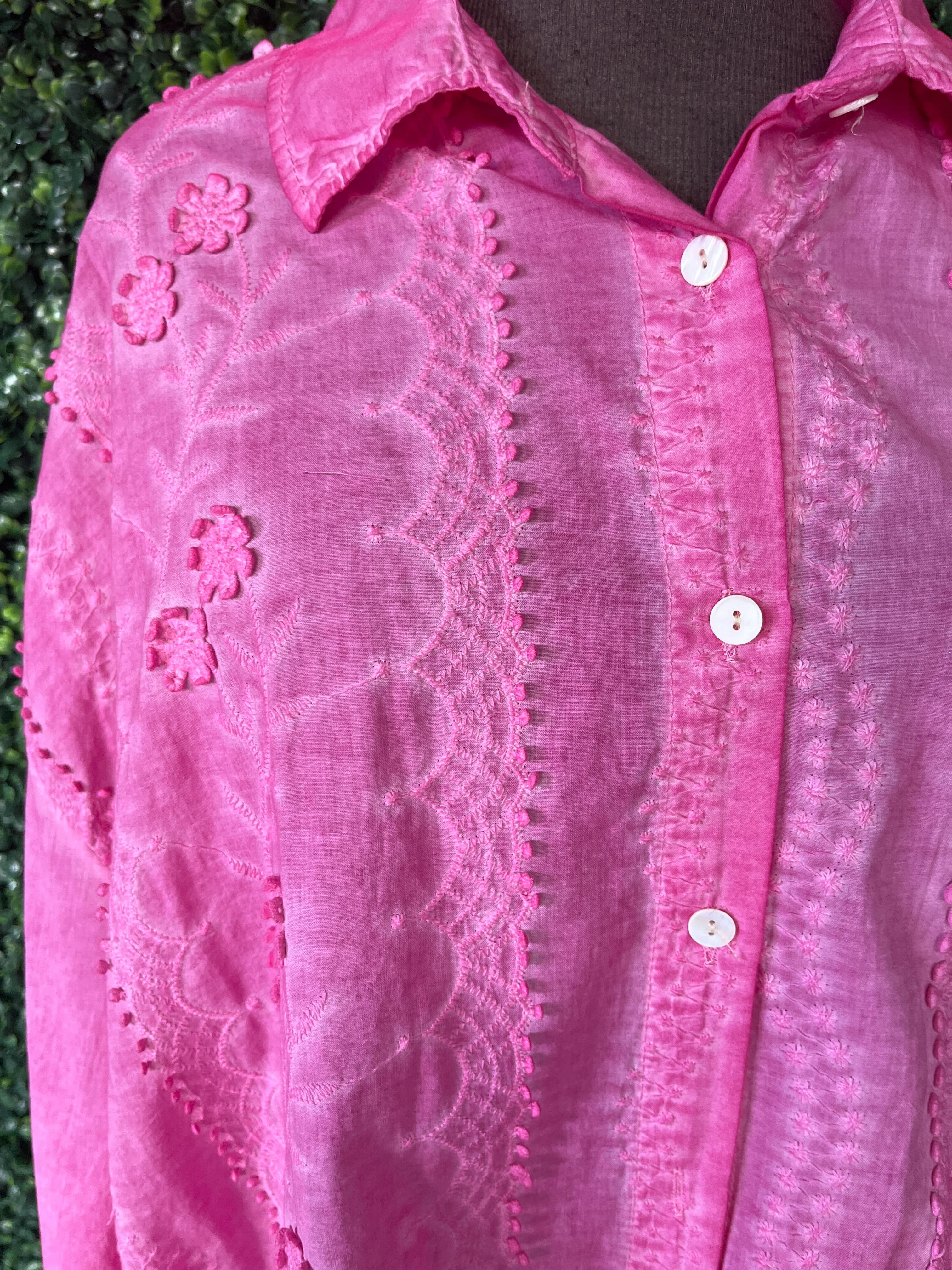 Chemise motif de fleurs