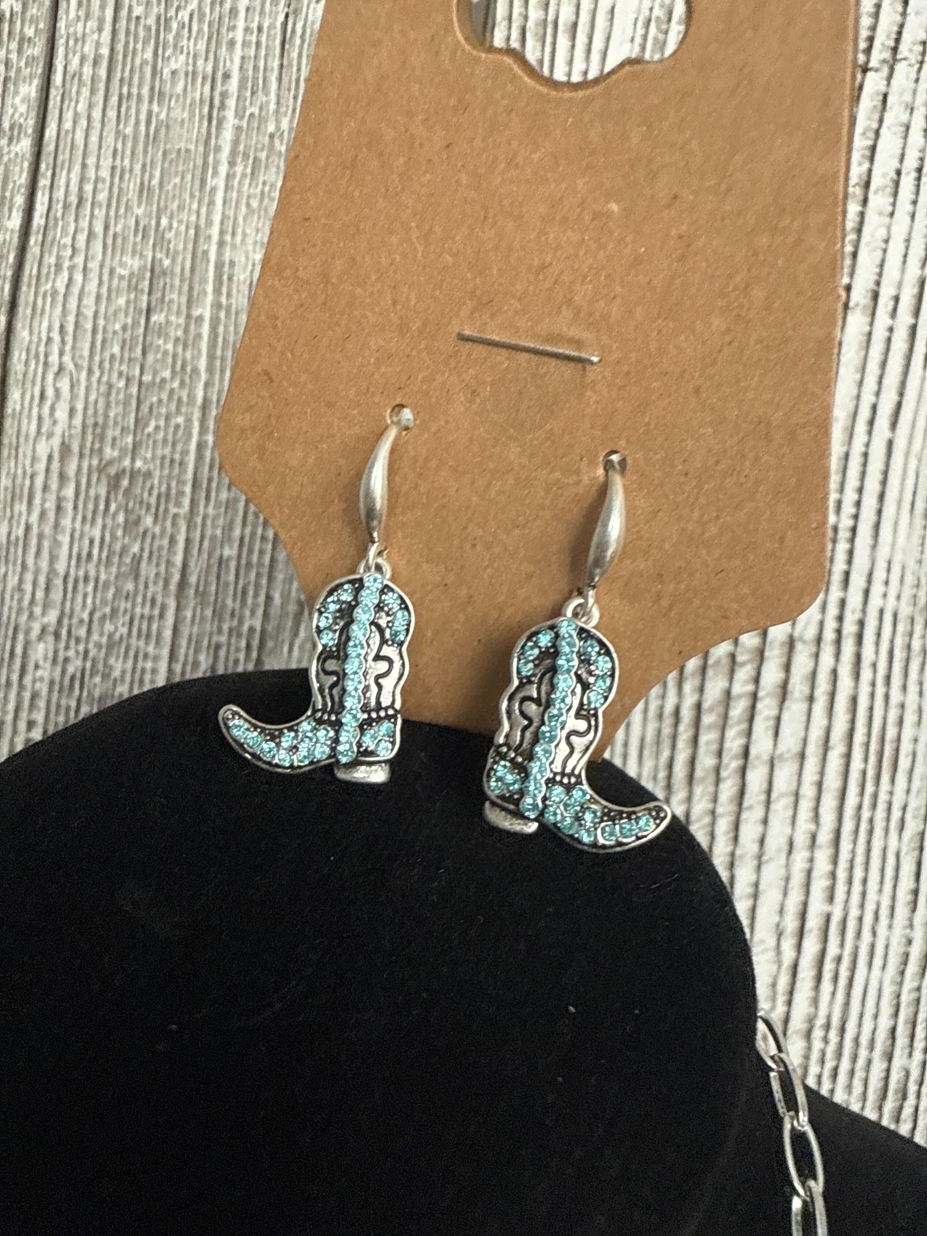 Collier  et Boucle D oreille Amateur Country