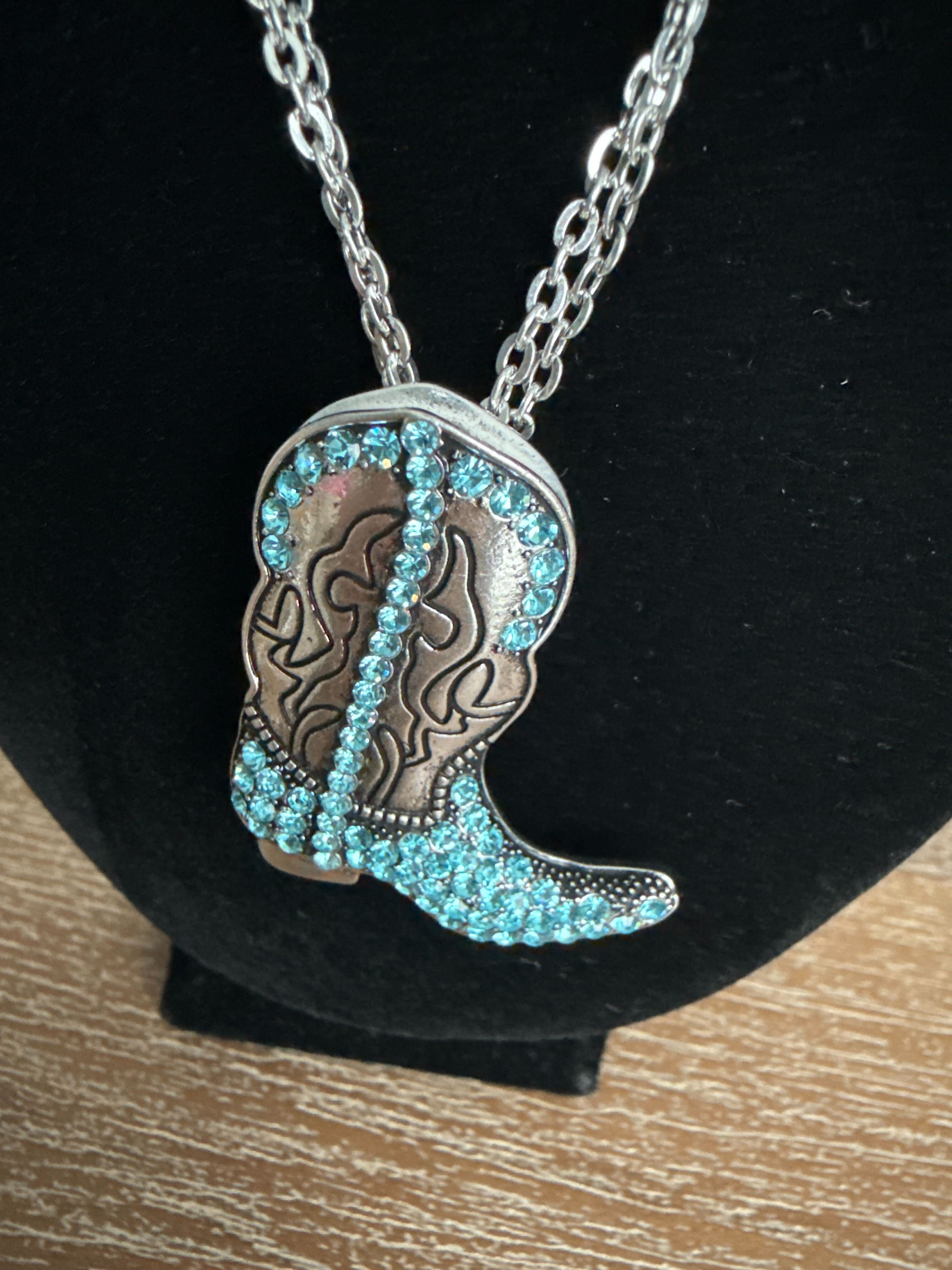 Collier  et Boucle D oreille Amateur Country
