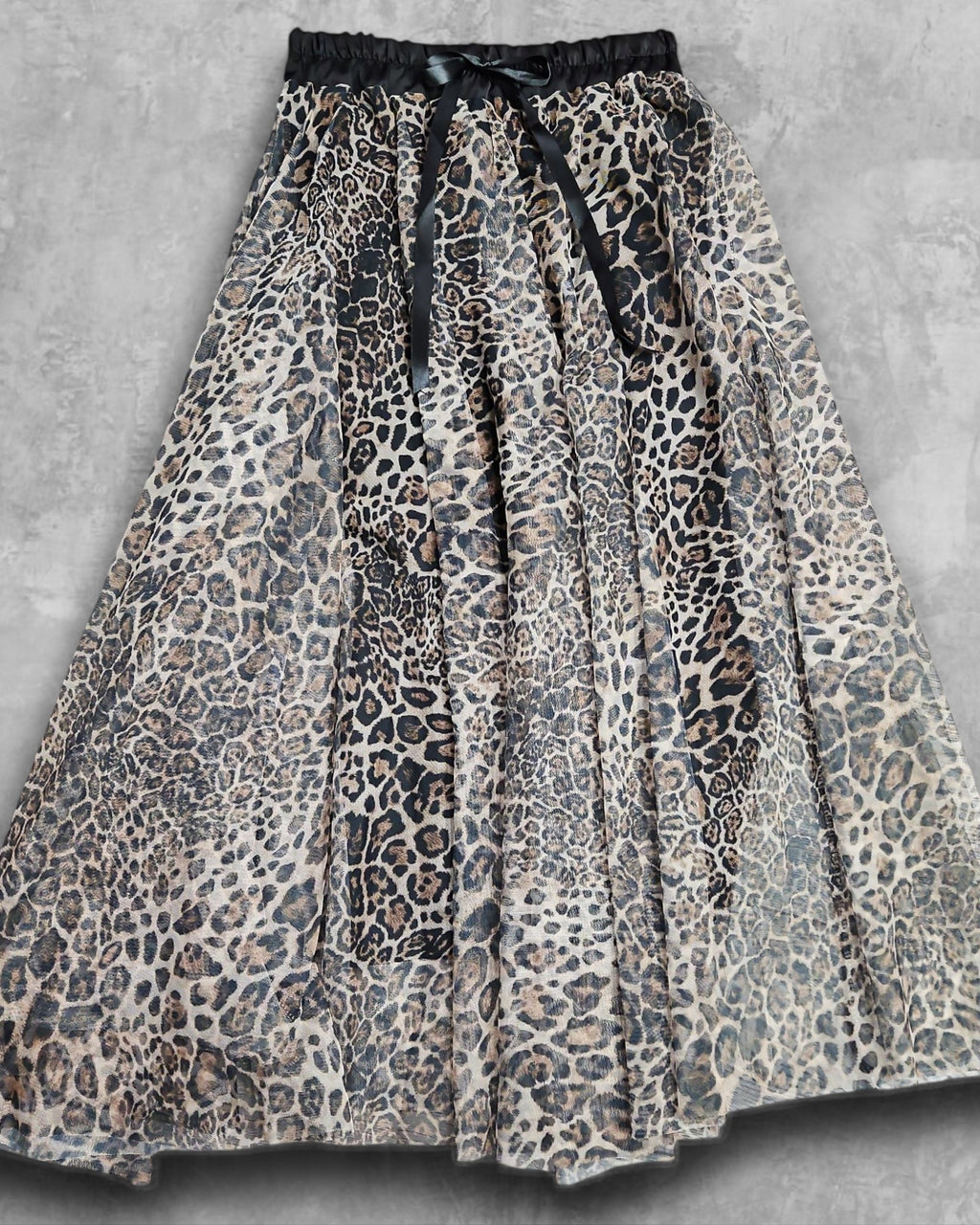 Jupe en tule léopard