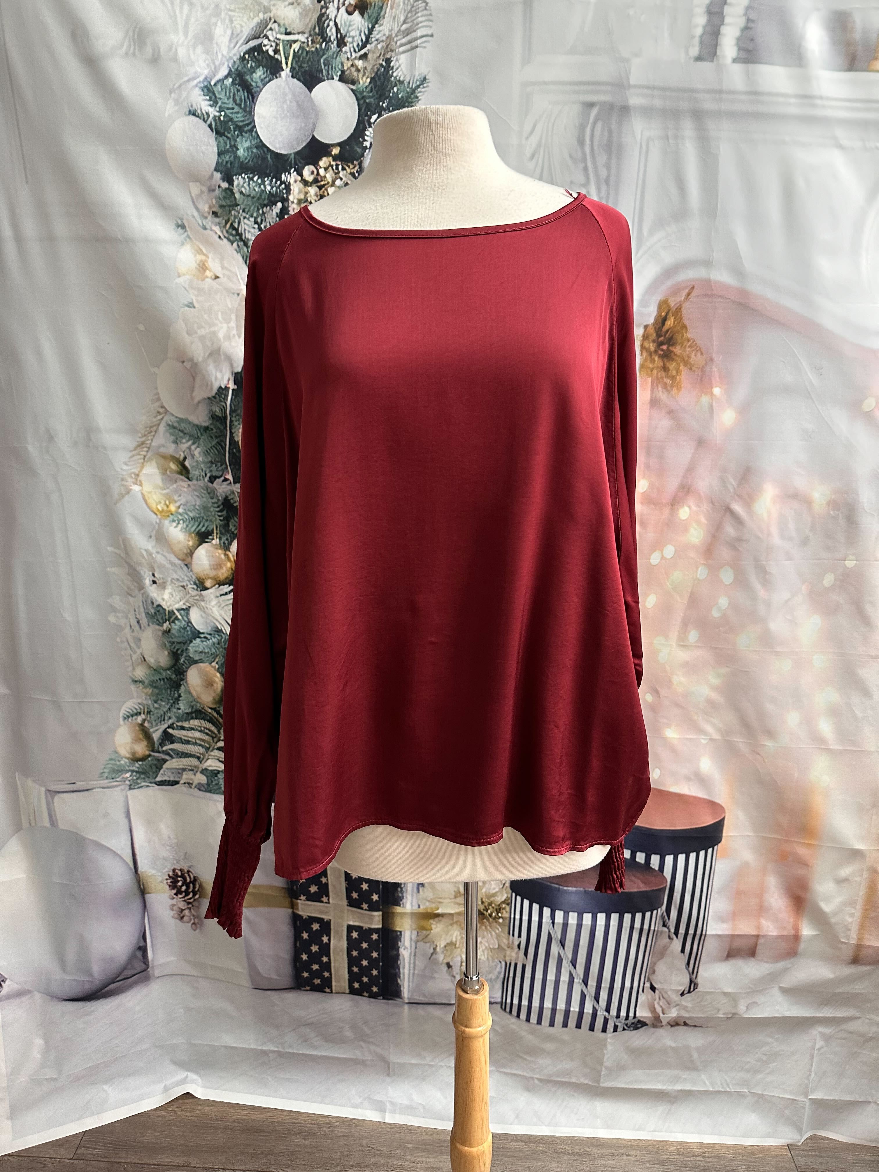 Nouveauté blouse en satin automne/hiver 2024-2025- BOUTIQUE SYLBELLE