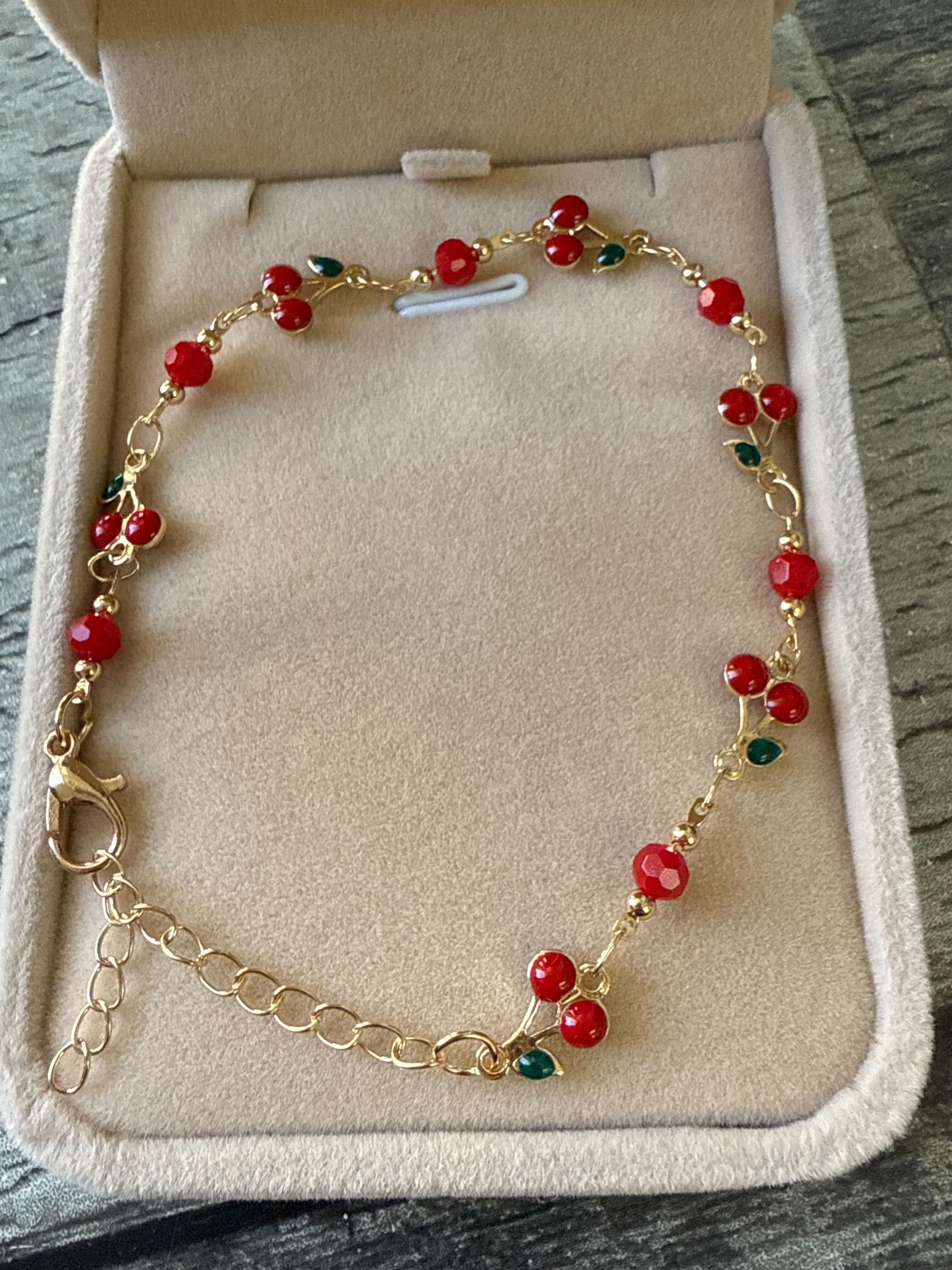 Bracelet Or et soupçon de Rouge