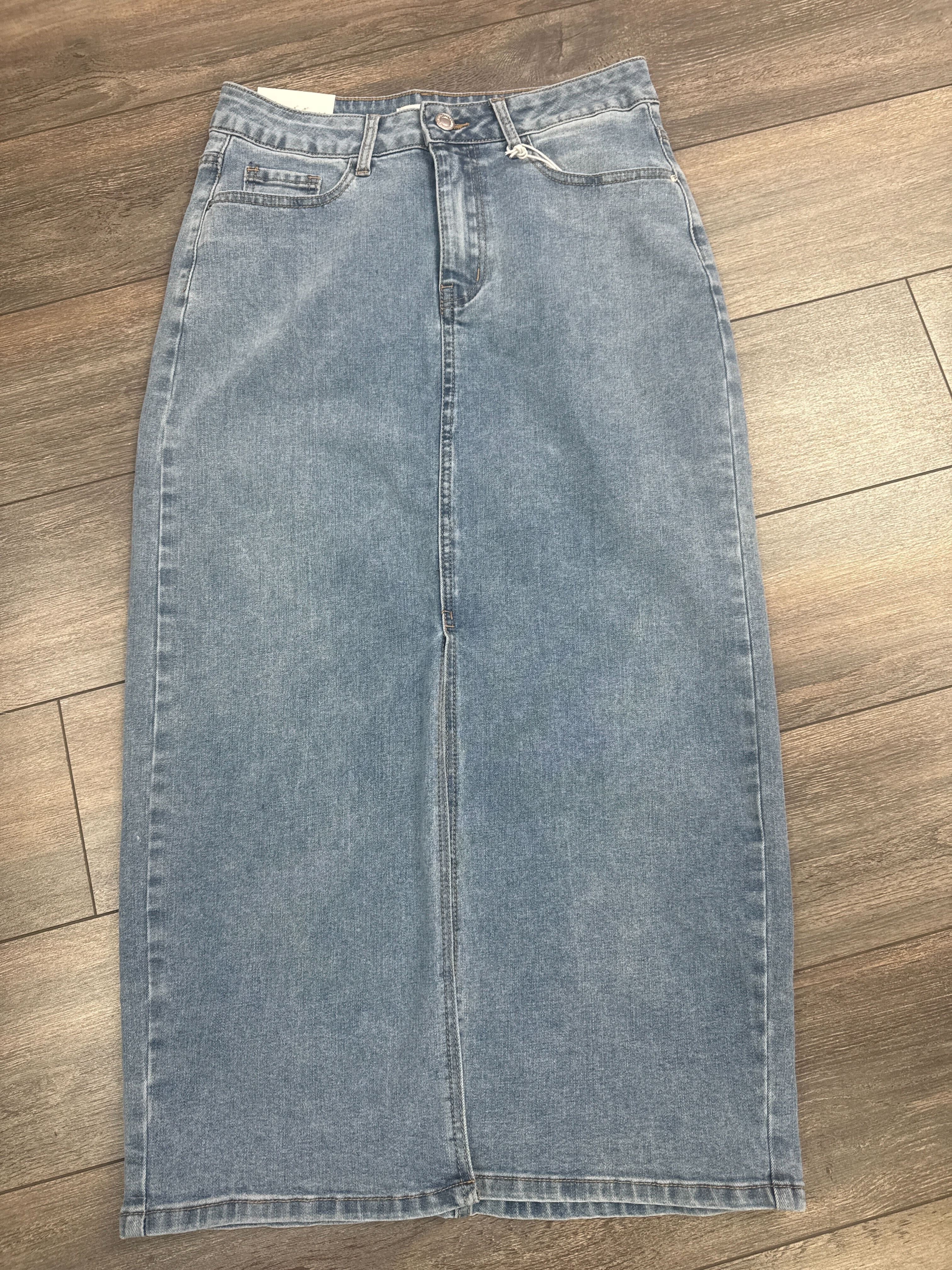 Jupe en jeans mi-longue