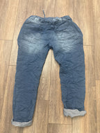 Jeans avec patch de paillettes