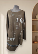 Chandail/tunique (Love, Live)