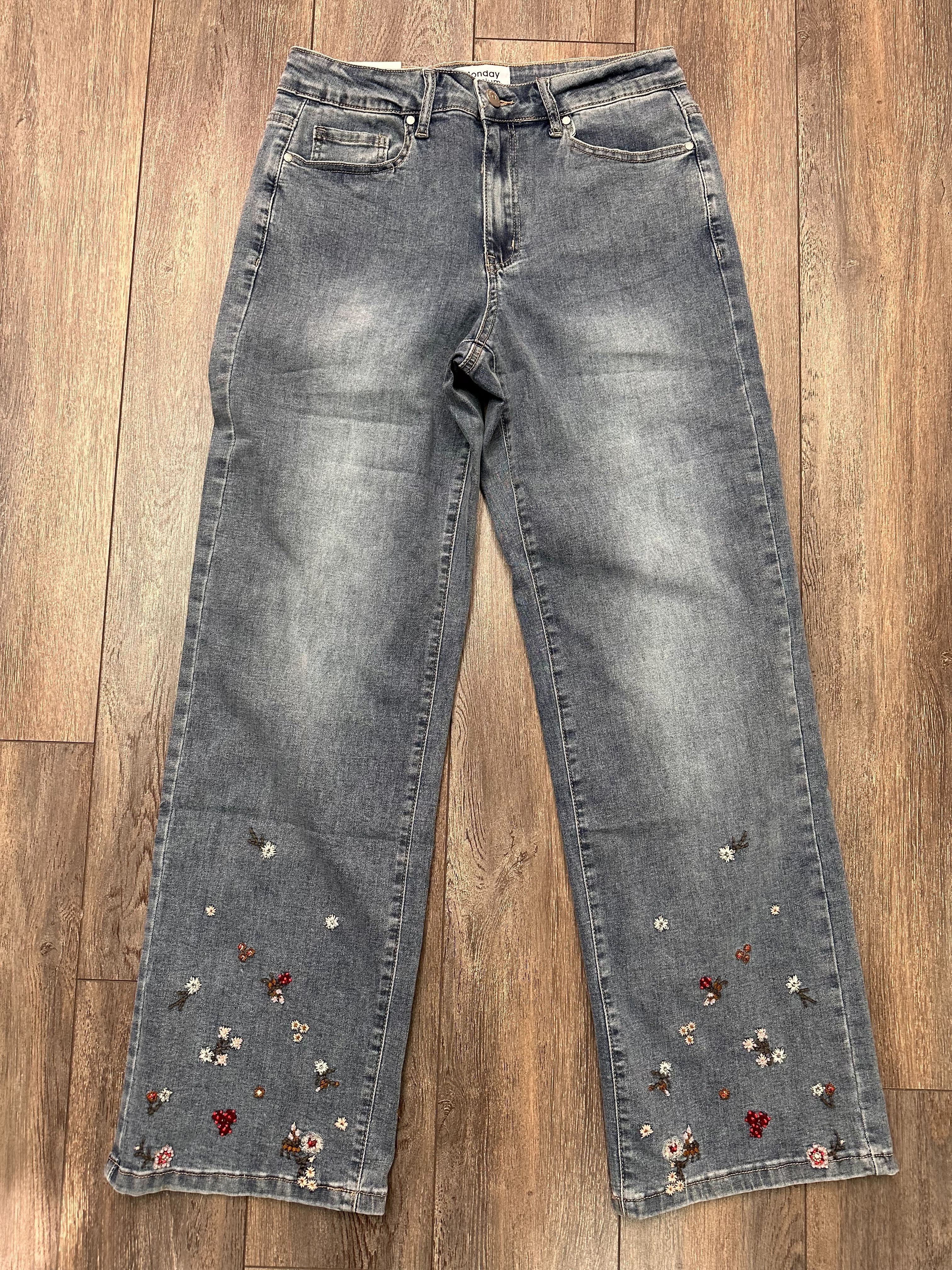 Jeans (Petites Fleurs Dans Le Bas)