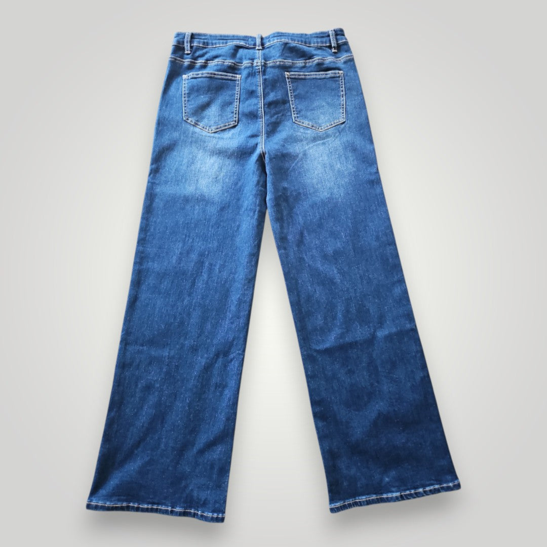 Jeans Orange Village Fashion (Bleu moyen)