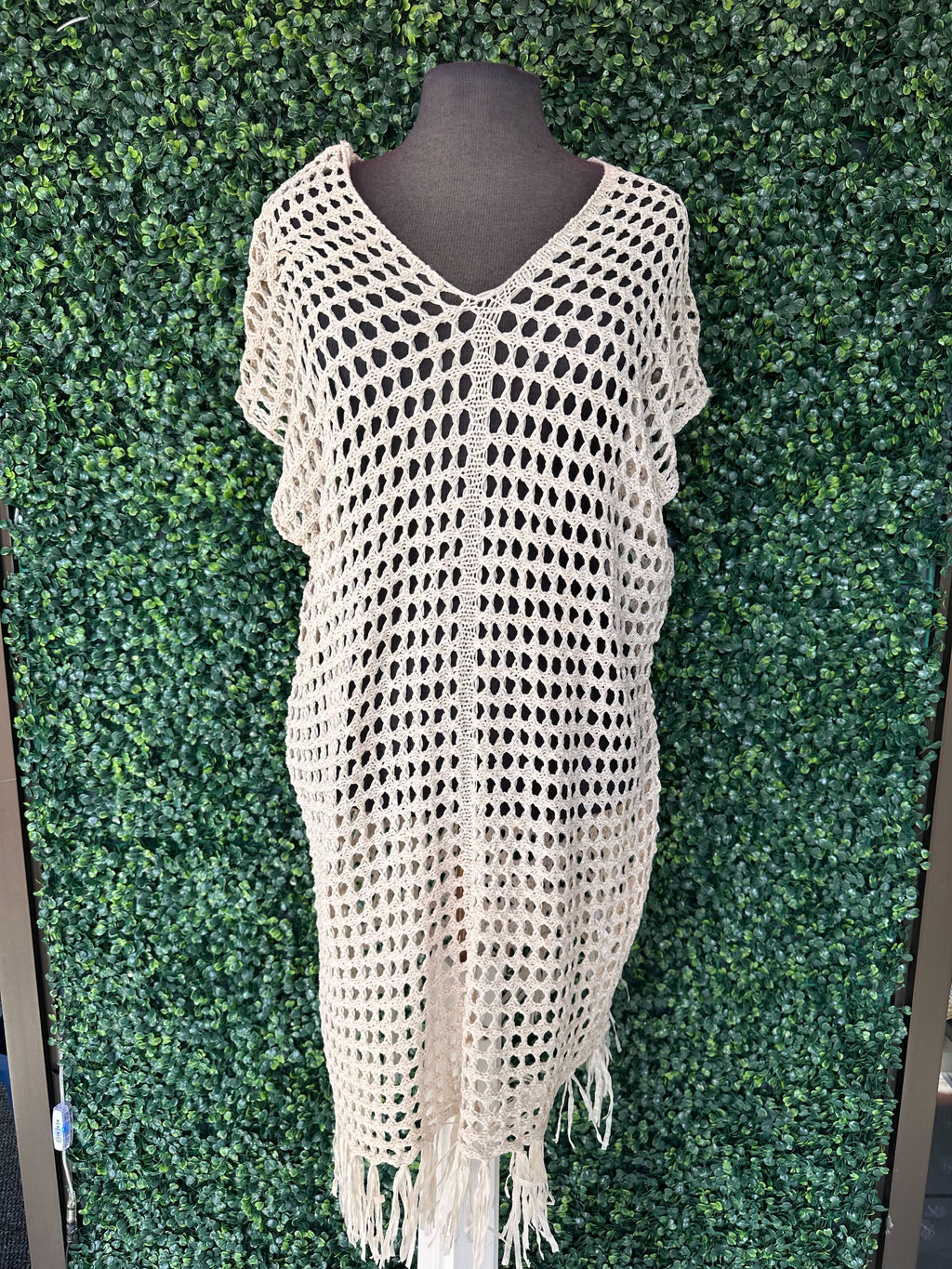 Robe par dessus en crochet