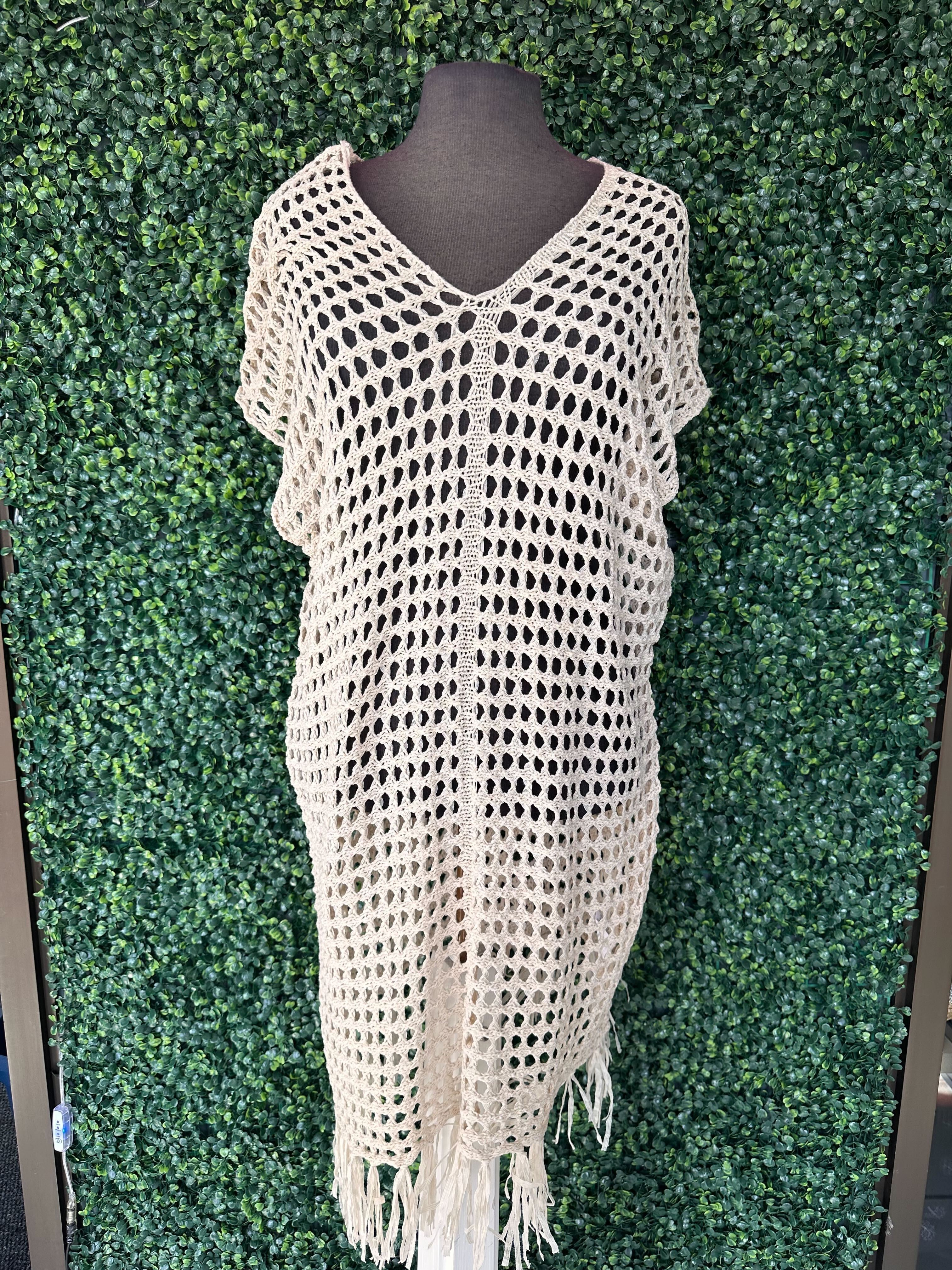 Robe par dessus en crochet