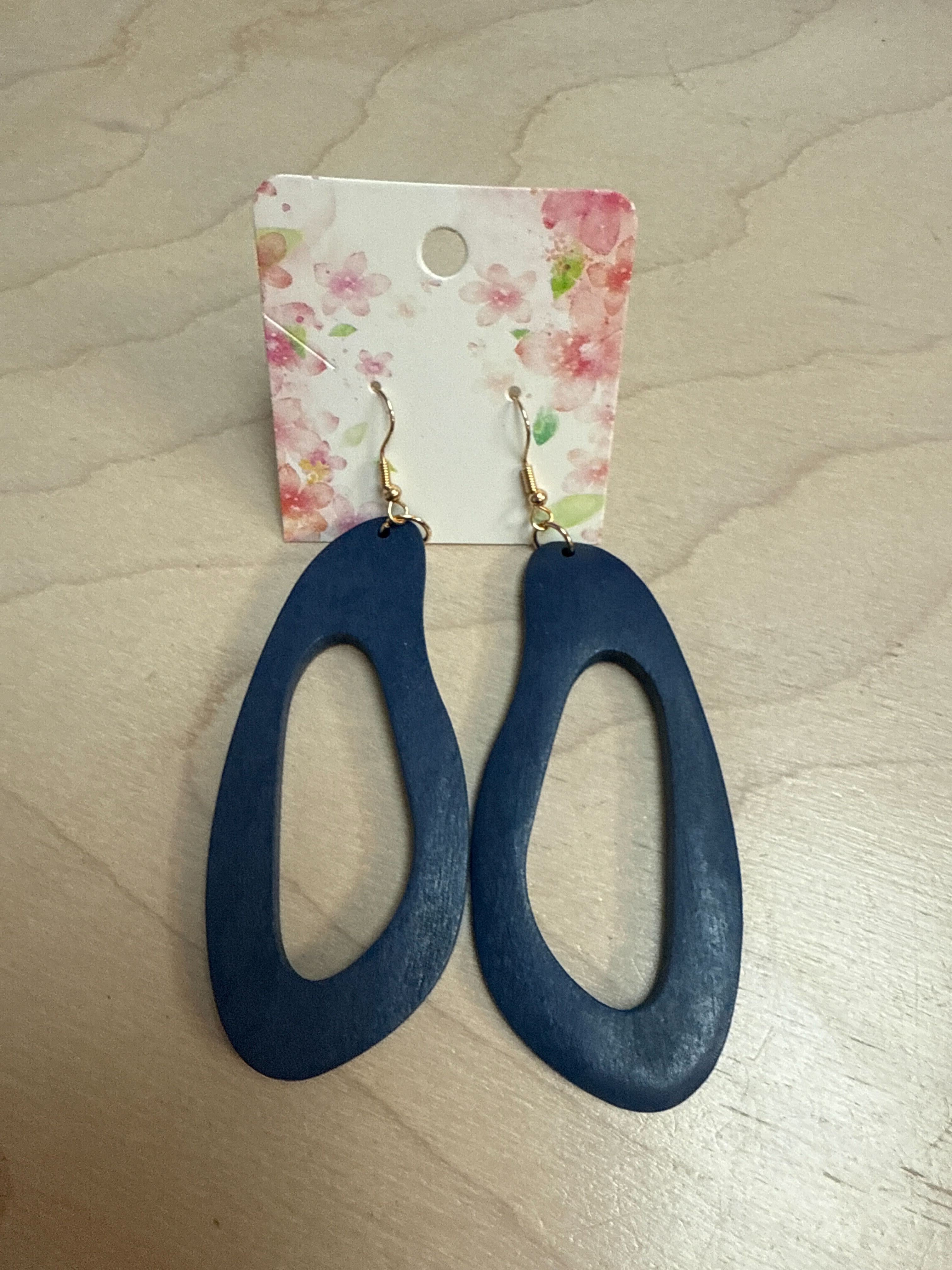 Boucle d'oreille bois Exo