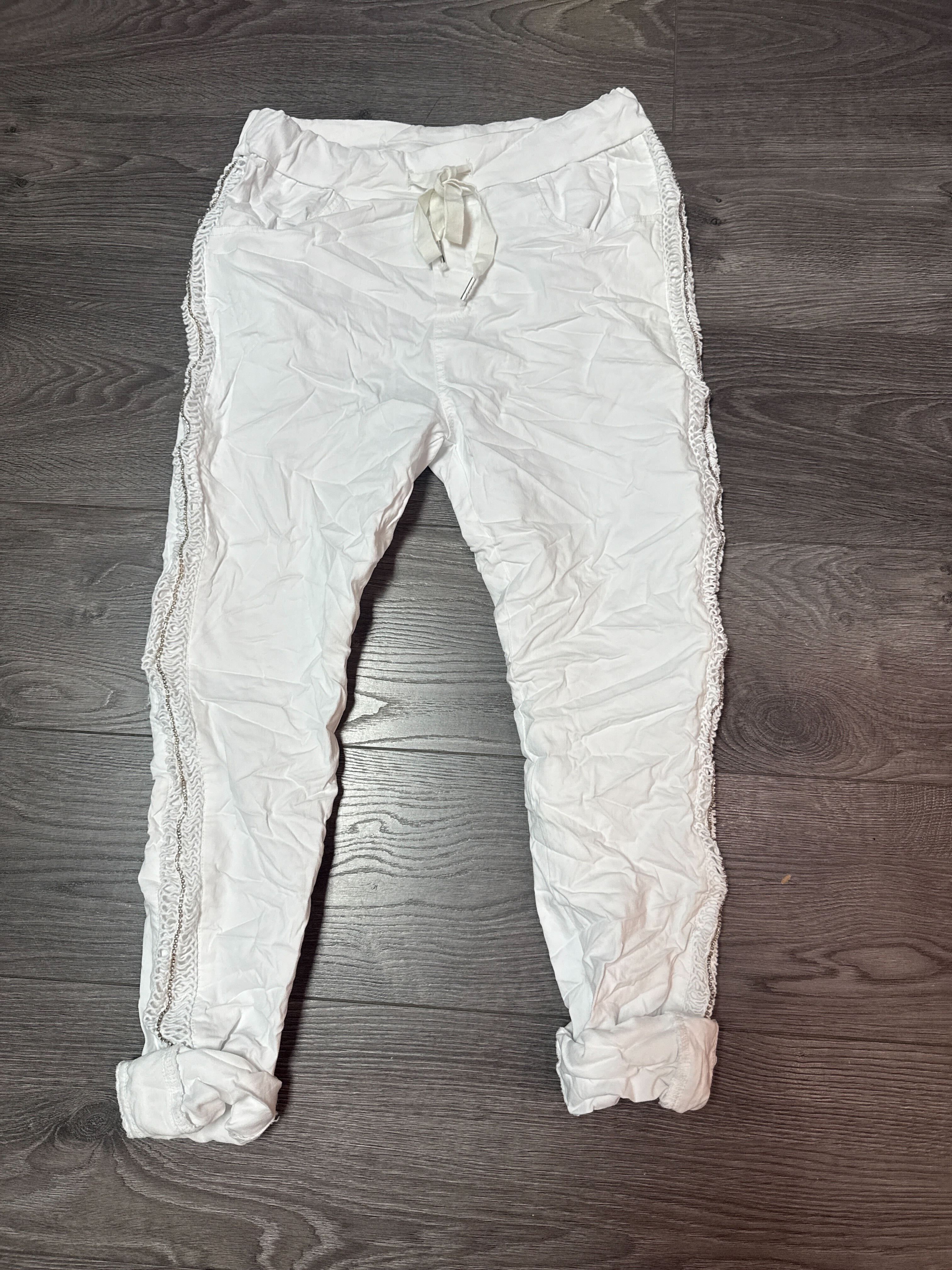 Pantalon avec bande sur le côté