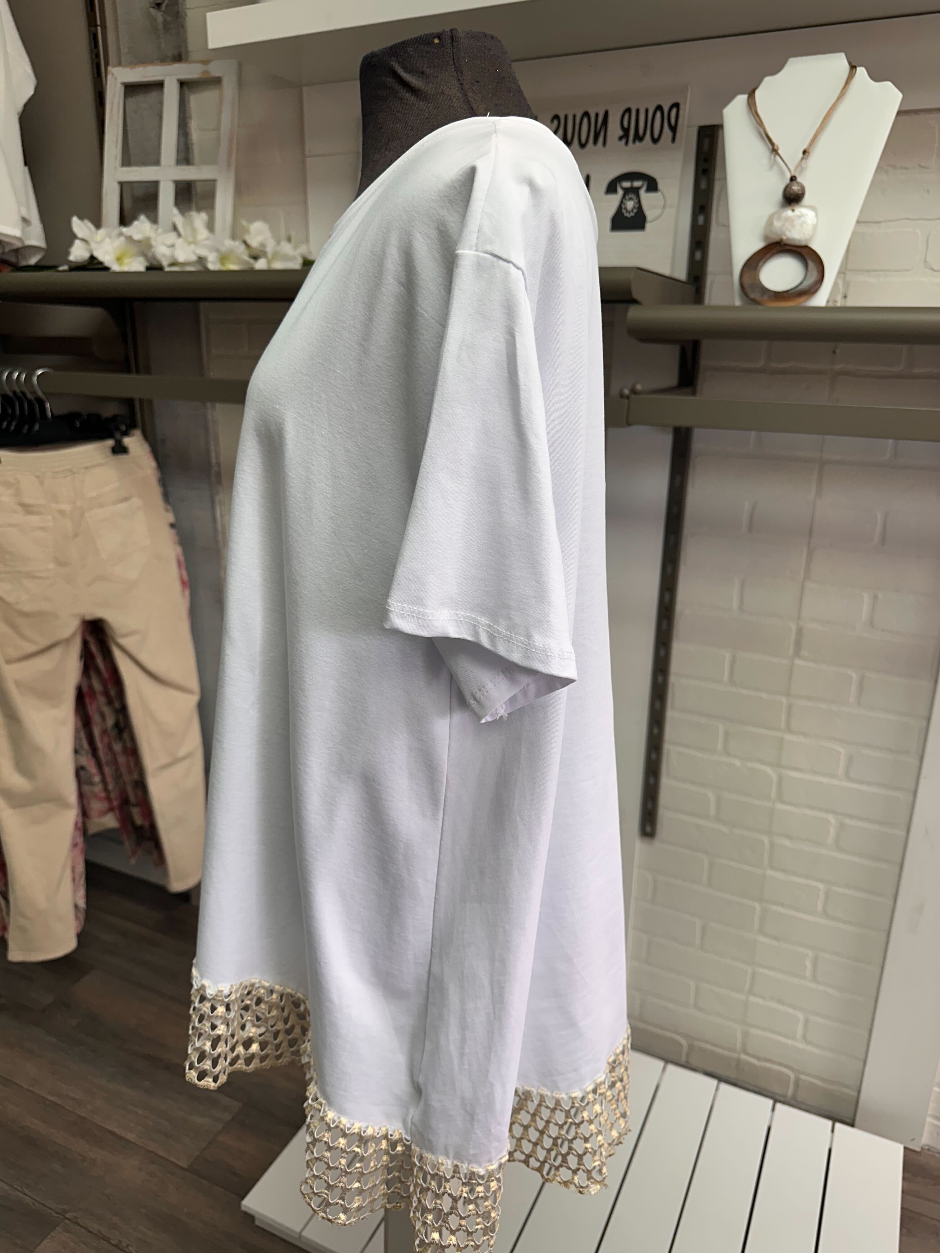 Chandail avec bande en mèche