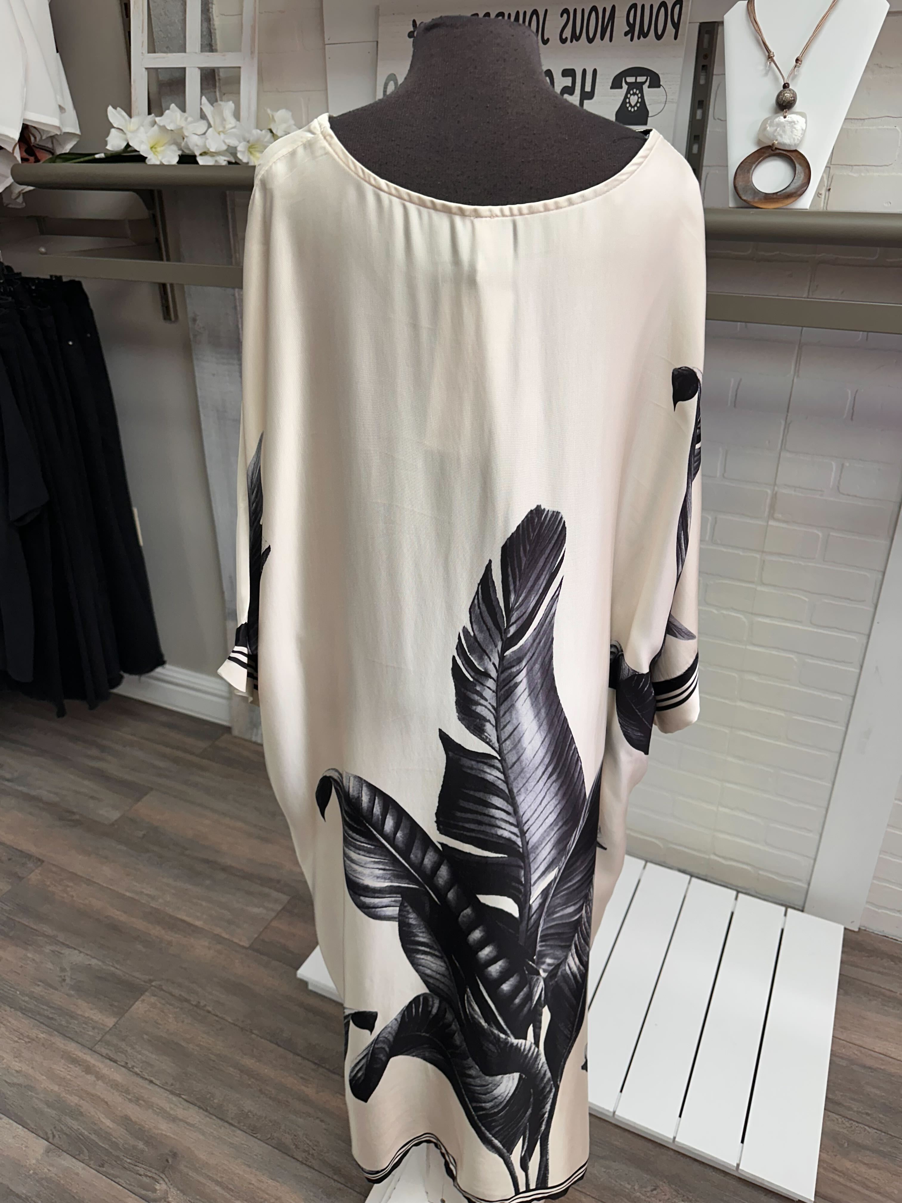 Robe avec palmiers