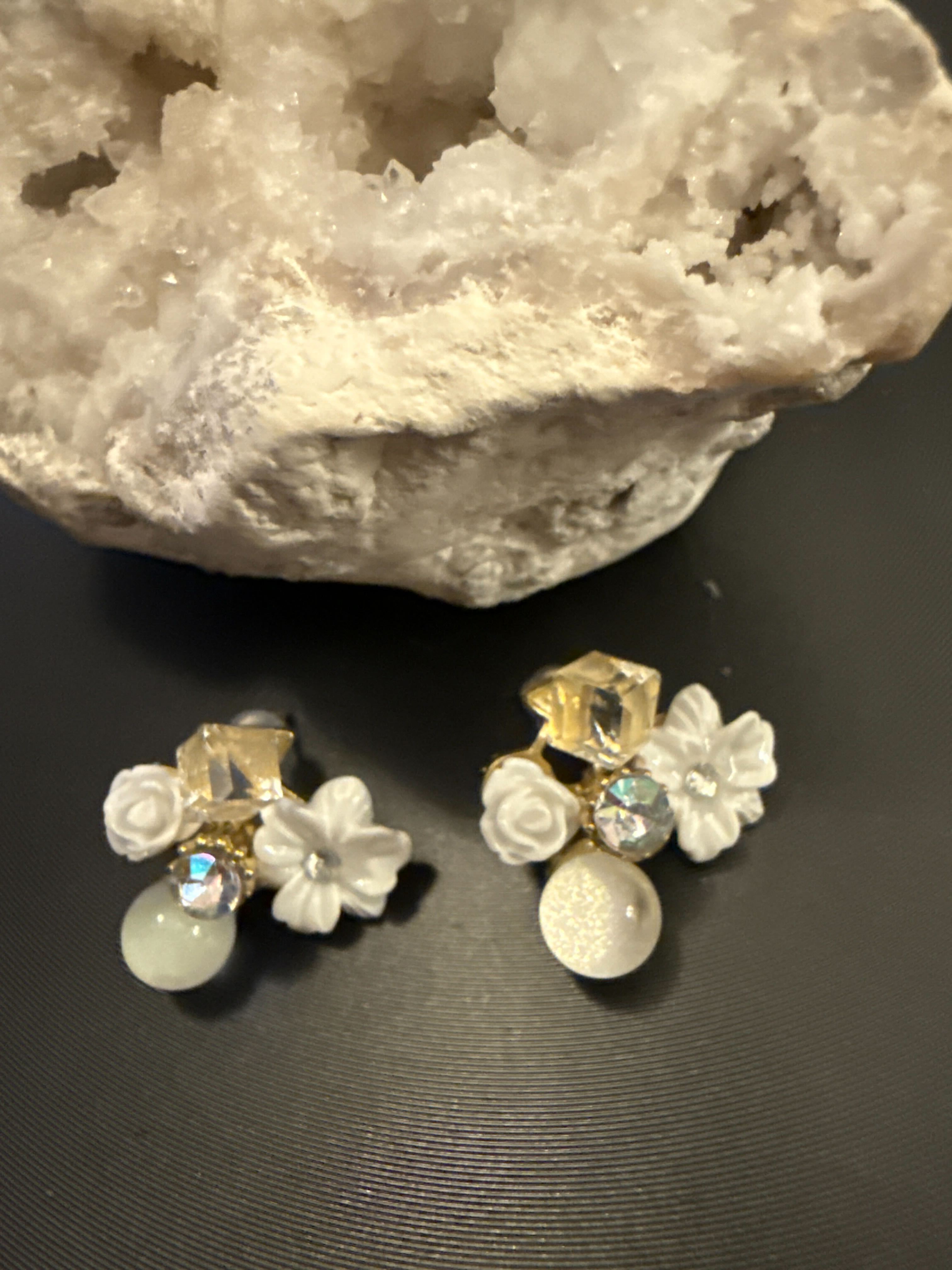 Boucle d'oreille fleur