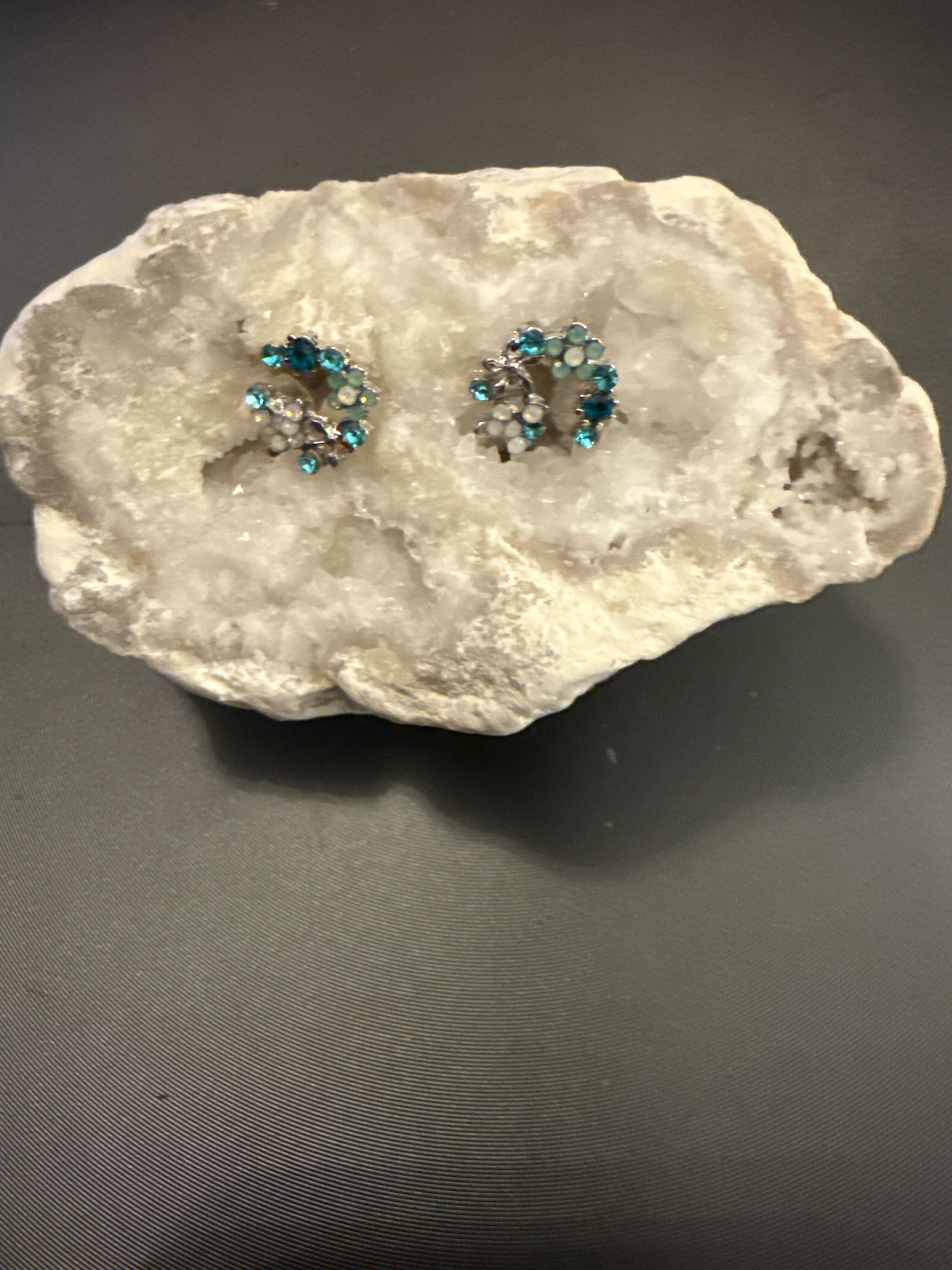 Boucle d'oreille fleurs