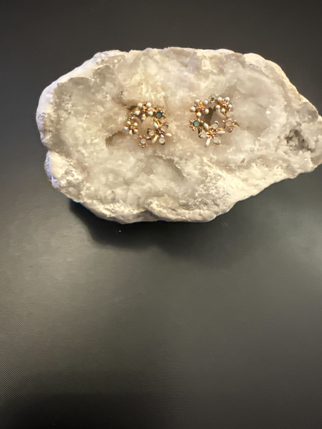 Boucle d'oreille fleurs