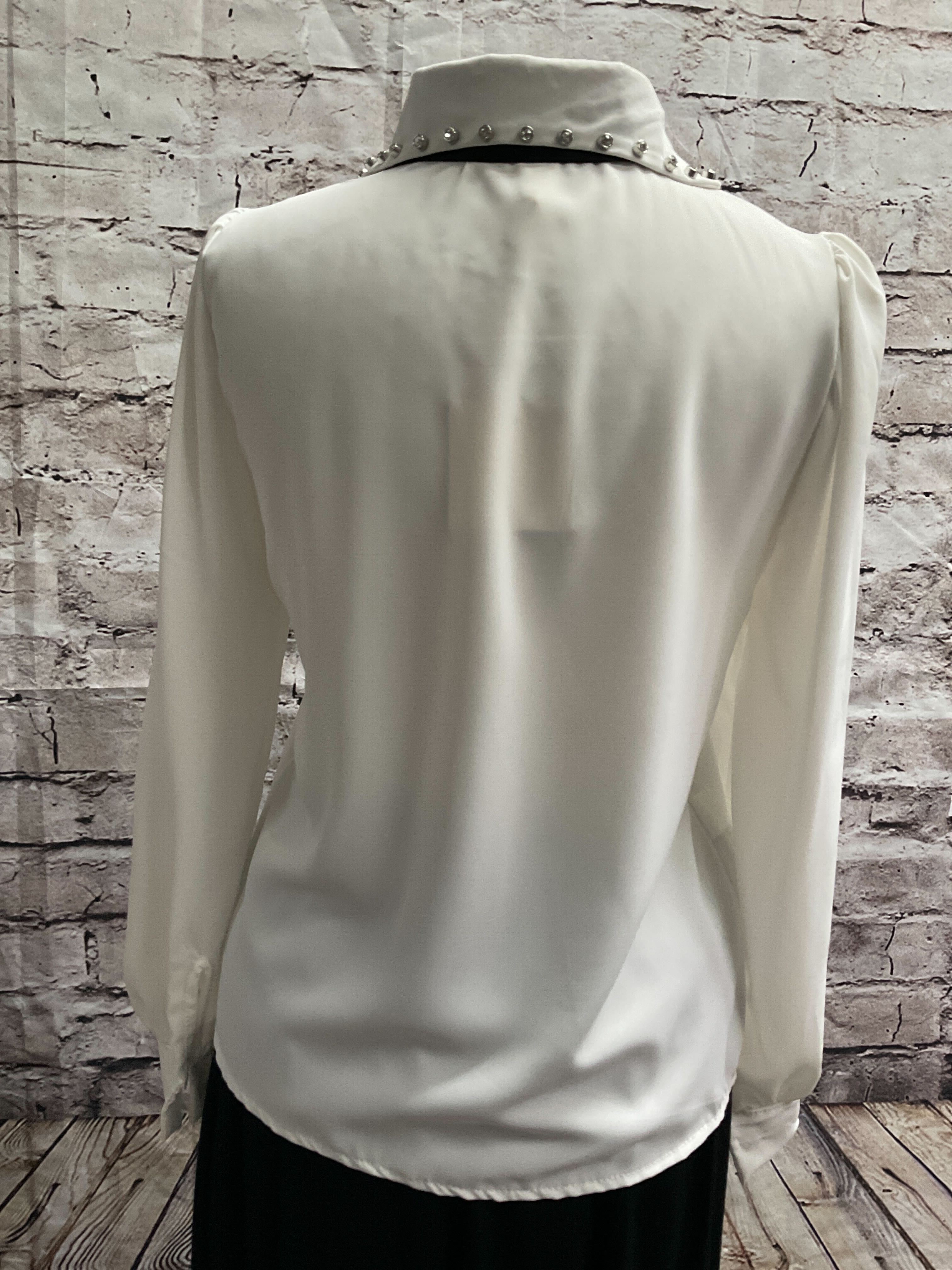 Nouveauté chemise avec cravate automne/hiver 2024-2025- BOUTIQUE SYLBELLE