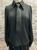 Nouveauté chemise avec cravate automne/hiver 2024-2025- BOUTIQUE SYLBELLE