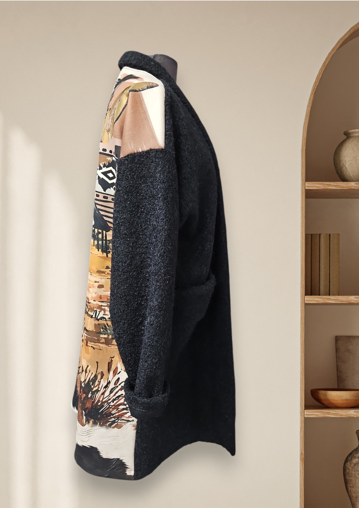 Manteau avec motif de taureau aztec
