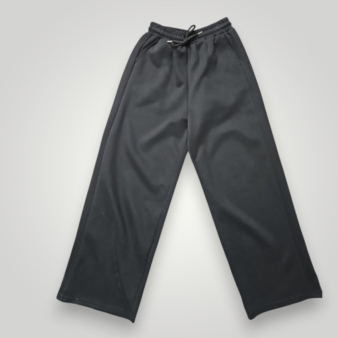 Pantalon cotton ouaté à jambe large