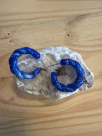 Boucle d'oreille anneaux (style croissant)