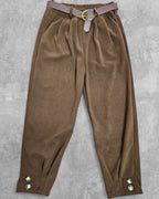 Pantalon (style corduroy) avec ceinture