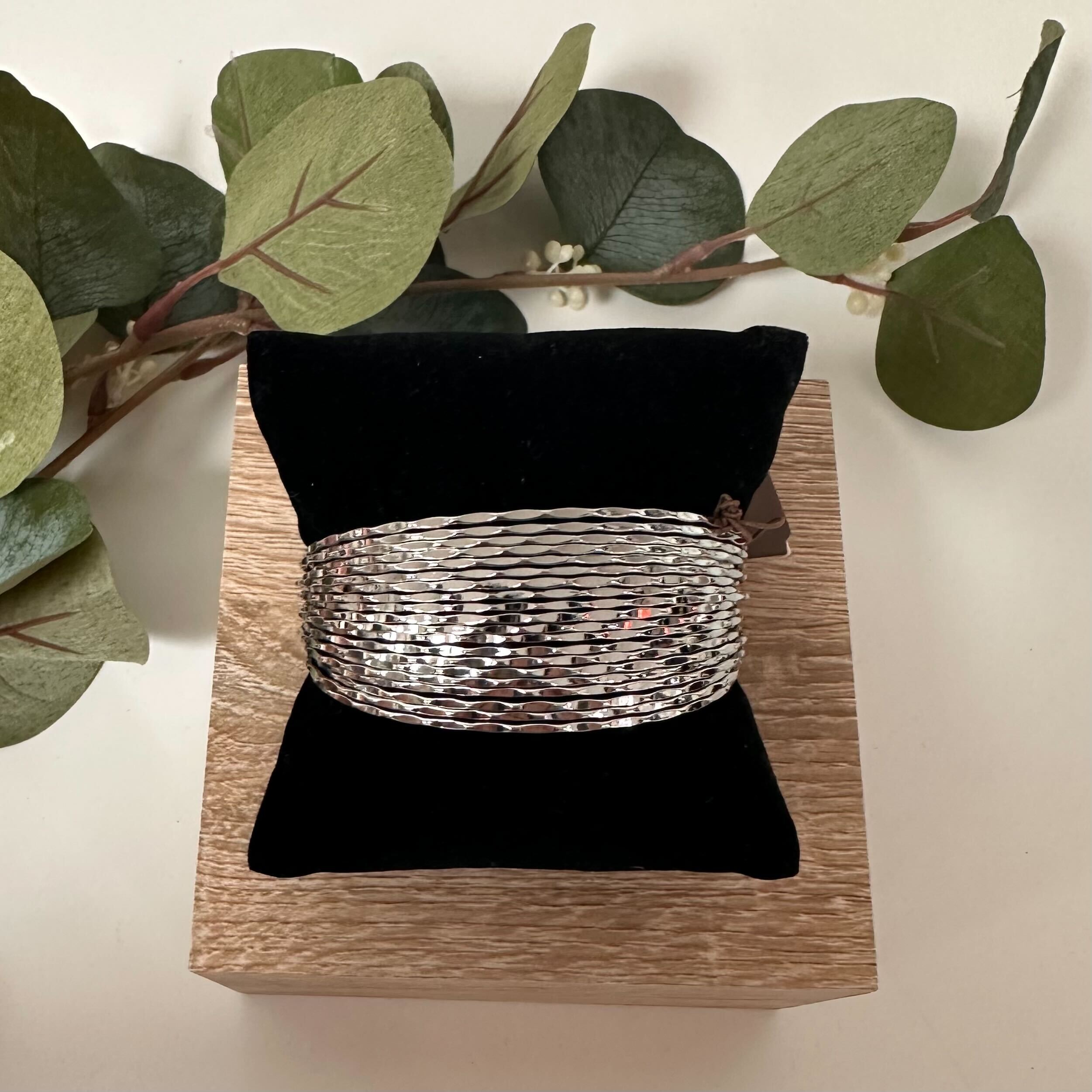 Bracelet martelé argent