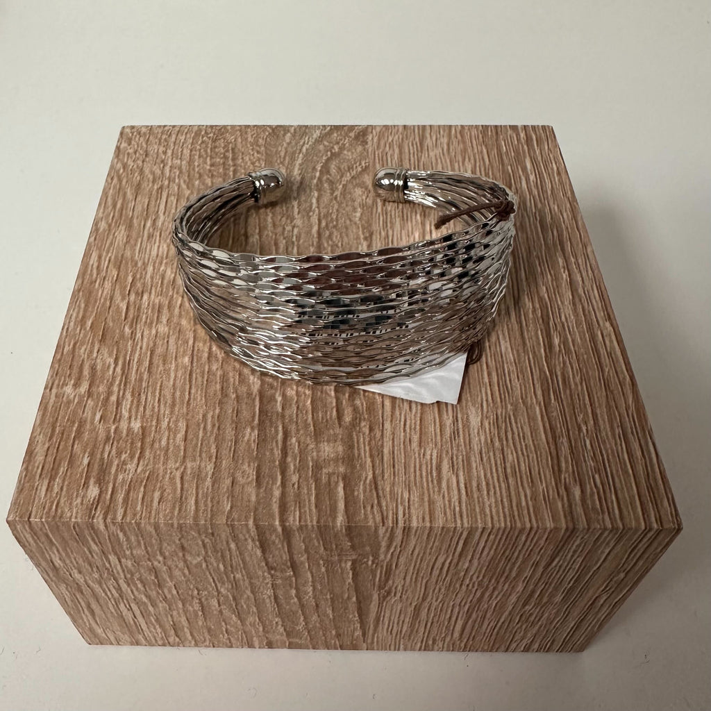 Bracelet martelé argent