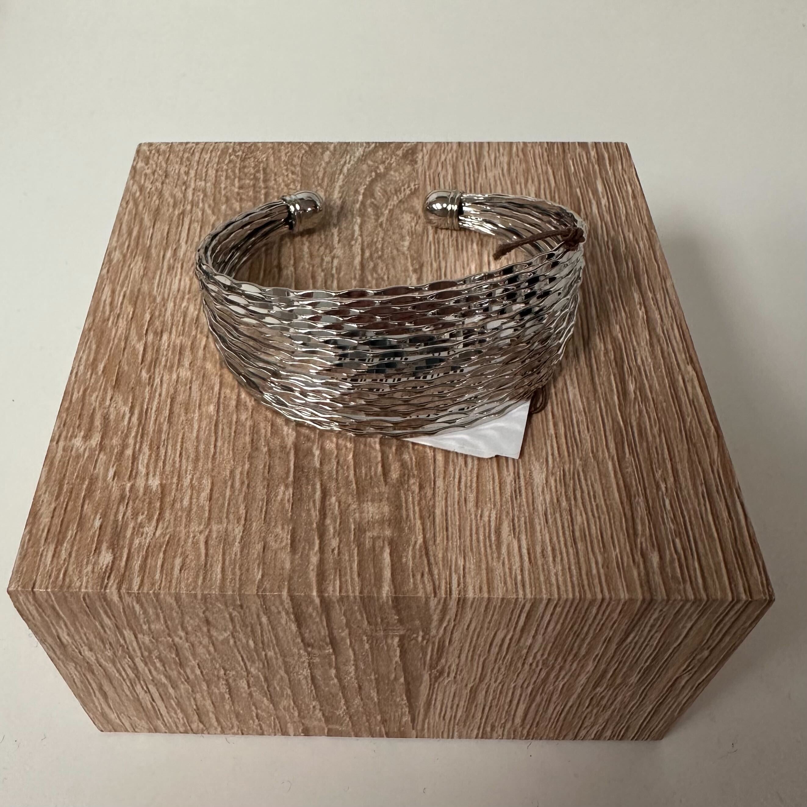 Bracelet martelé argent
