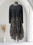Robe avec bas en tule