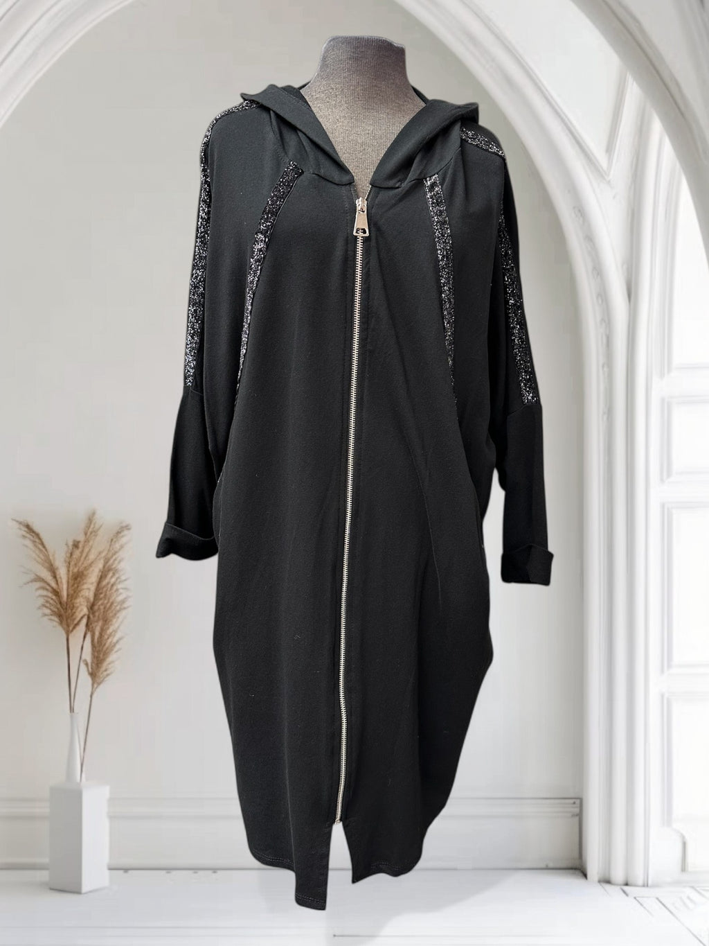 Veste avec bandes brillantes