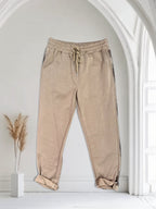 Pantalon avec bandes brillantes