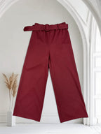 Pantalon évasé avec ceinture