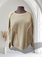 Chandail avec bandes tressées