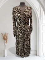 Robe longue léopard