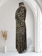 Robe longue léopard