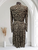 Robe longue léopard